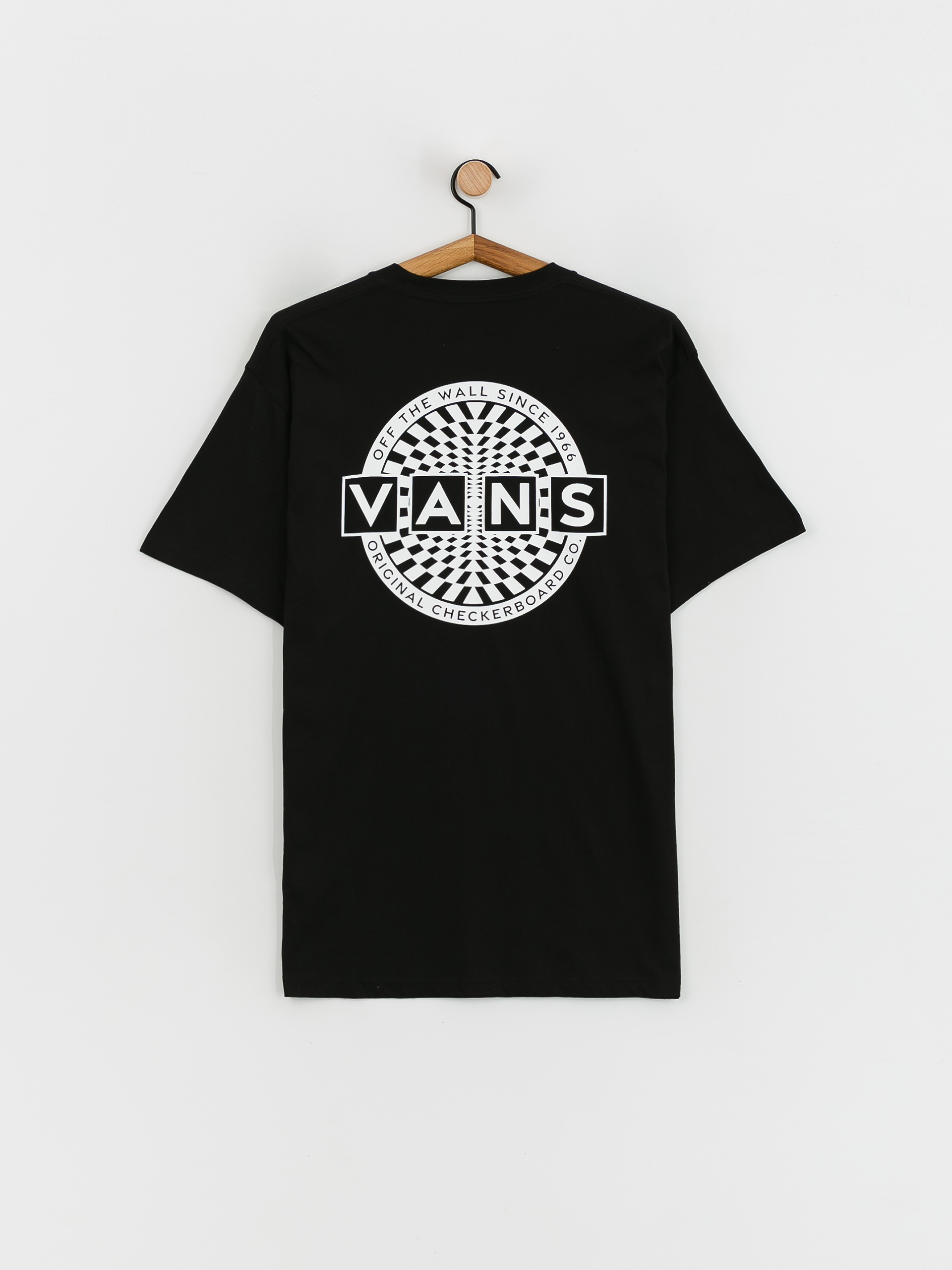 Tričko Vans Warped Checkerboard Logo (black)