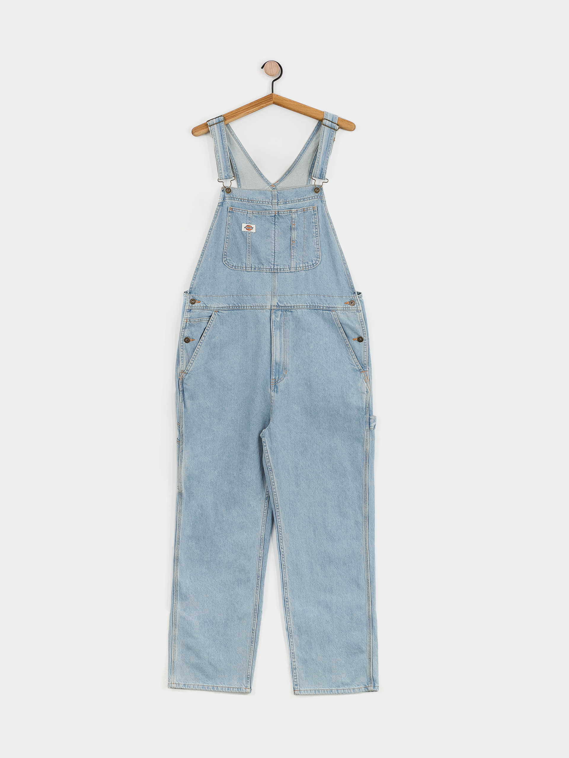 Nohavice Dickies Classic Denm Bib (vntg blue)