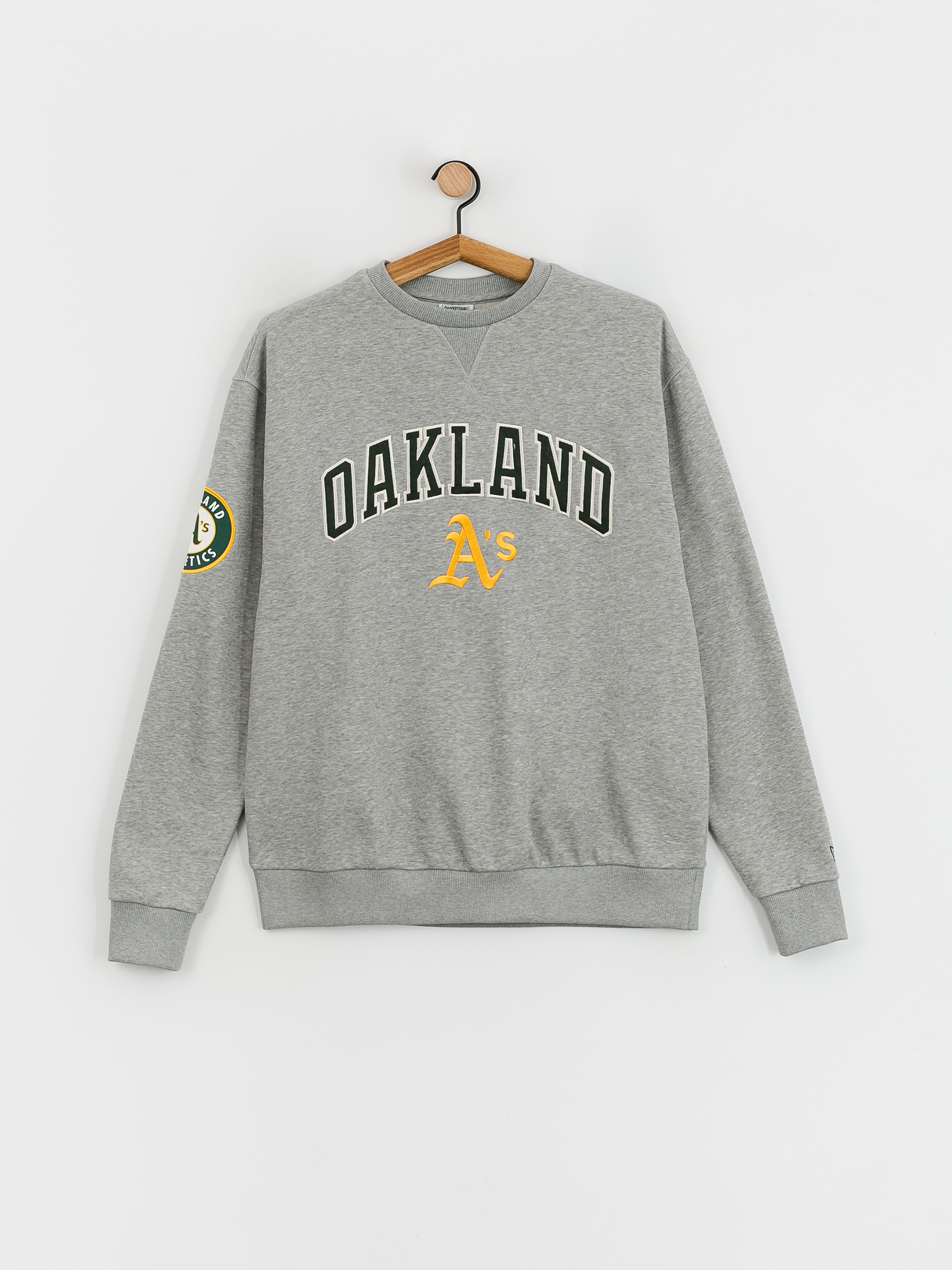 Mikina New Era MLB Oakland Atheltics (heather grey/dark green)