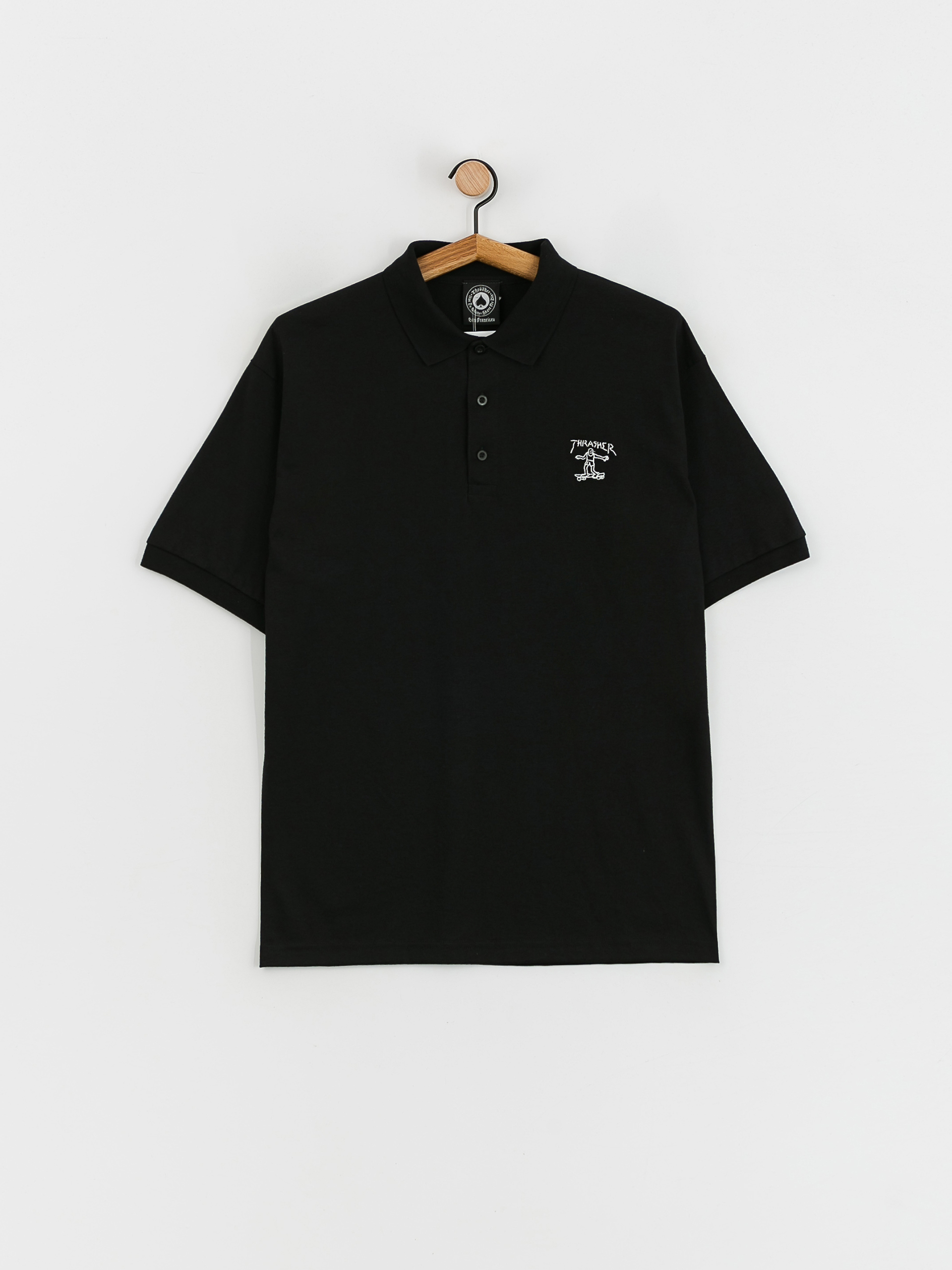 Polo tričko Thrasher Little Gonz (black)