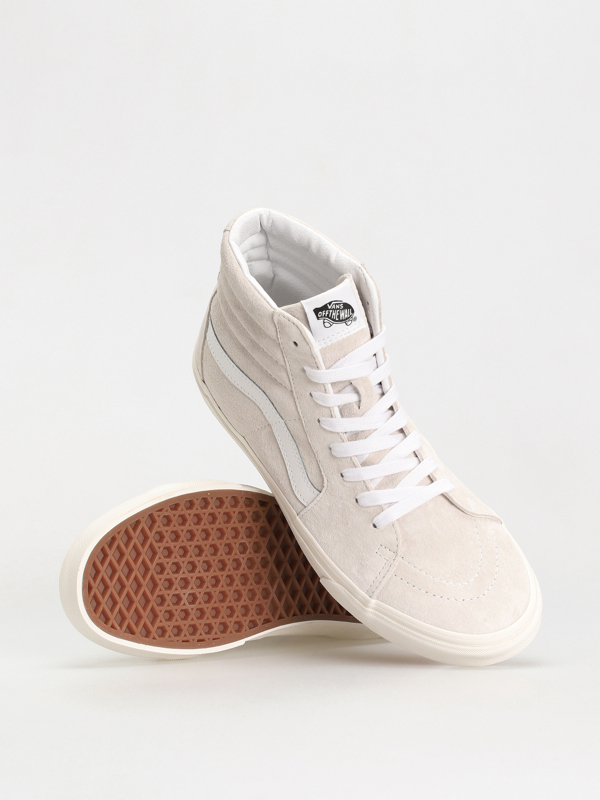 Topánky Vans Sk8 Hi (pig suede blanc de blanc)