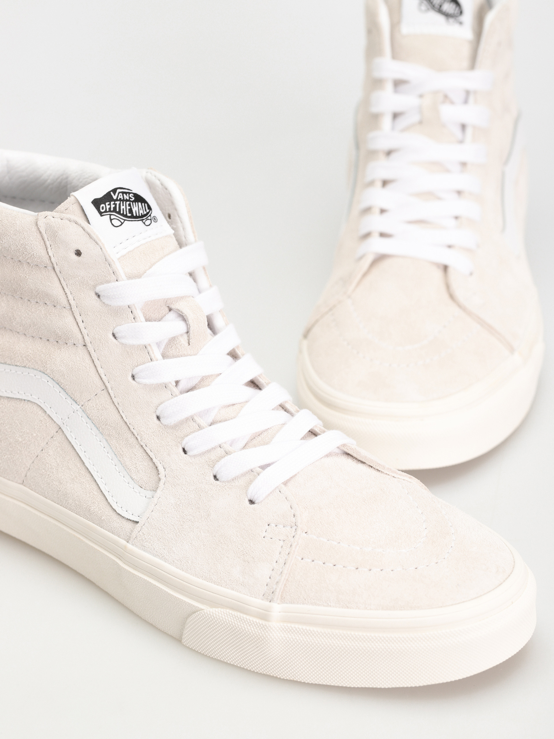 Topánky Vans Sk8 Hi (pig suede blanc de blanc)