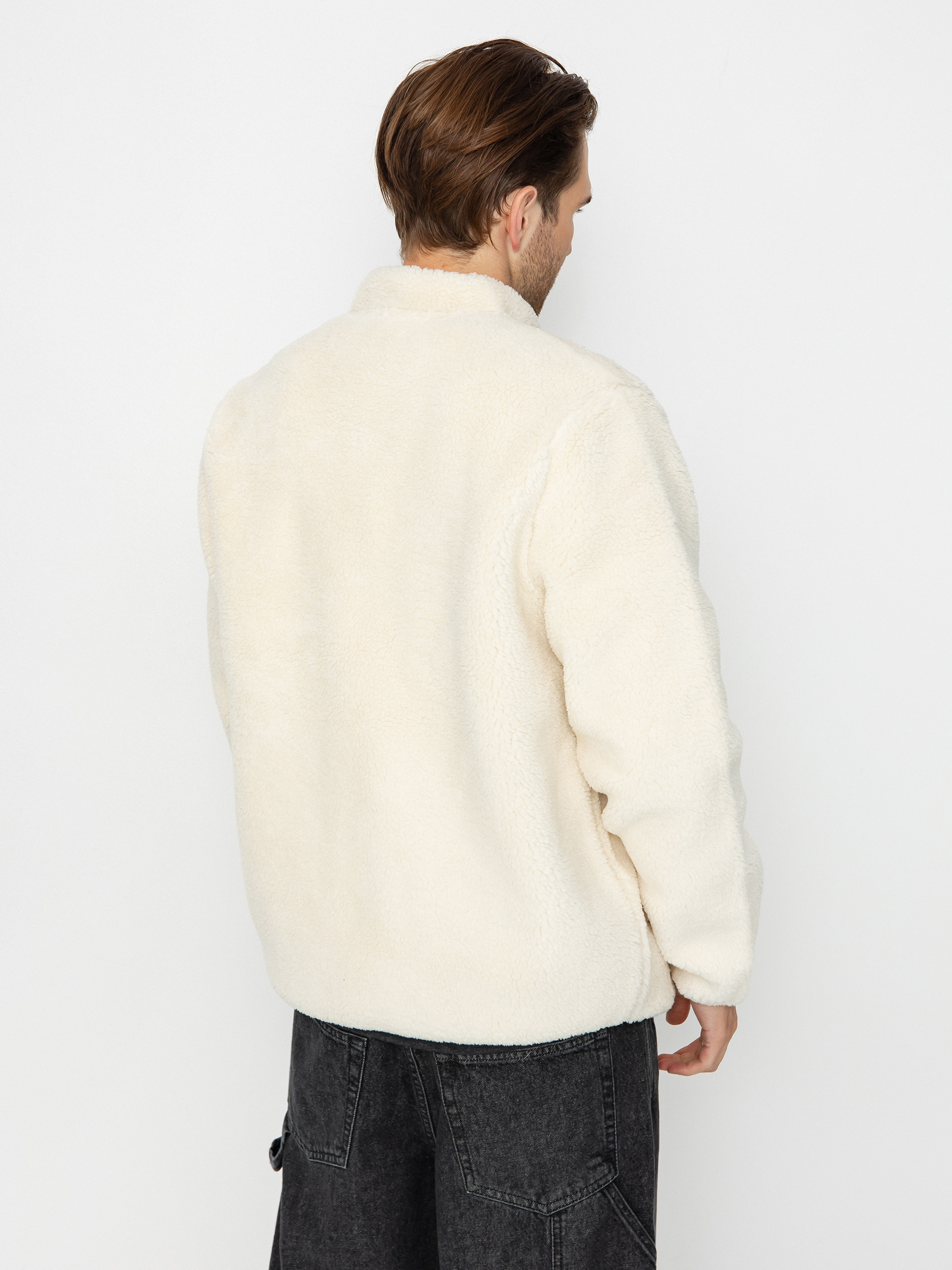 Pánsky Mikina s kapucňou Volcom Muzzer Fuzzar Zip (dirty white)