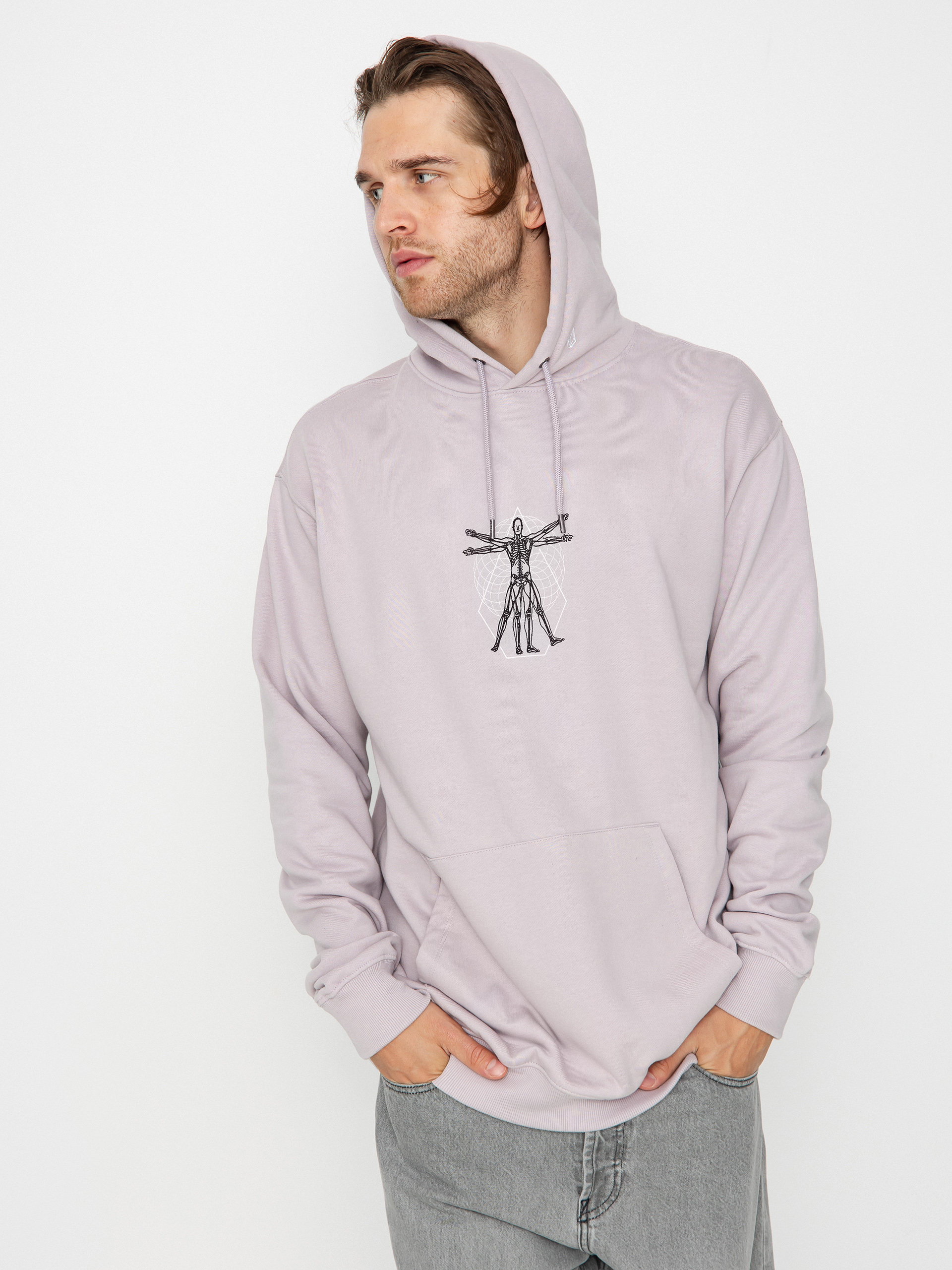 Mikina s kapucňou Volcom Watanite HD (iris purple)