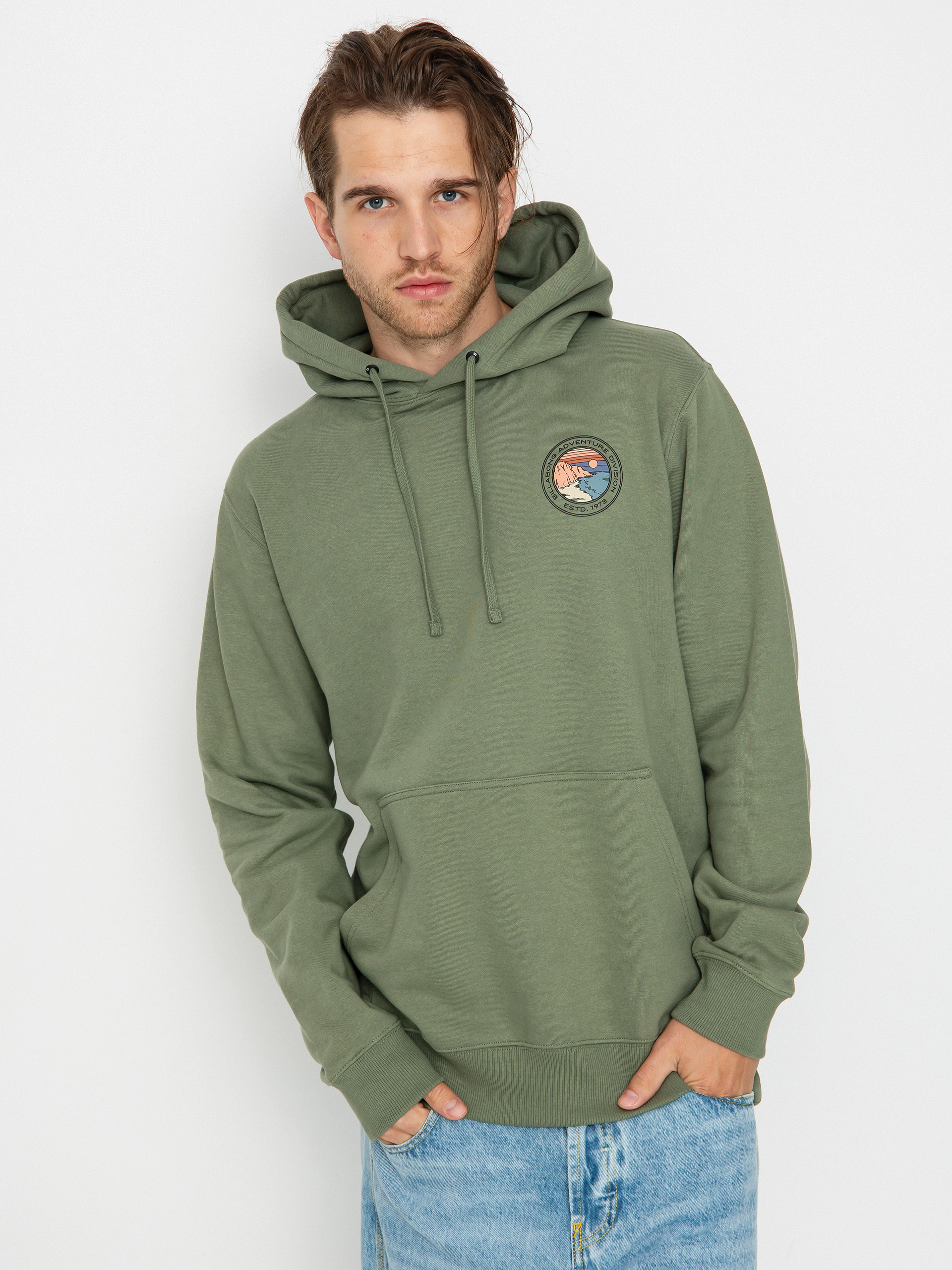 Mikina s kapucňou Billabong Rockies HD (sage)