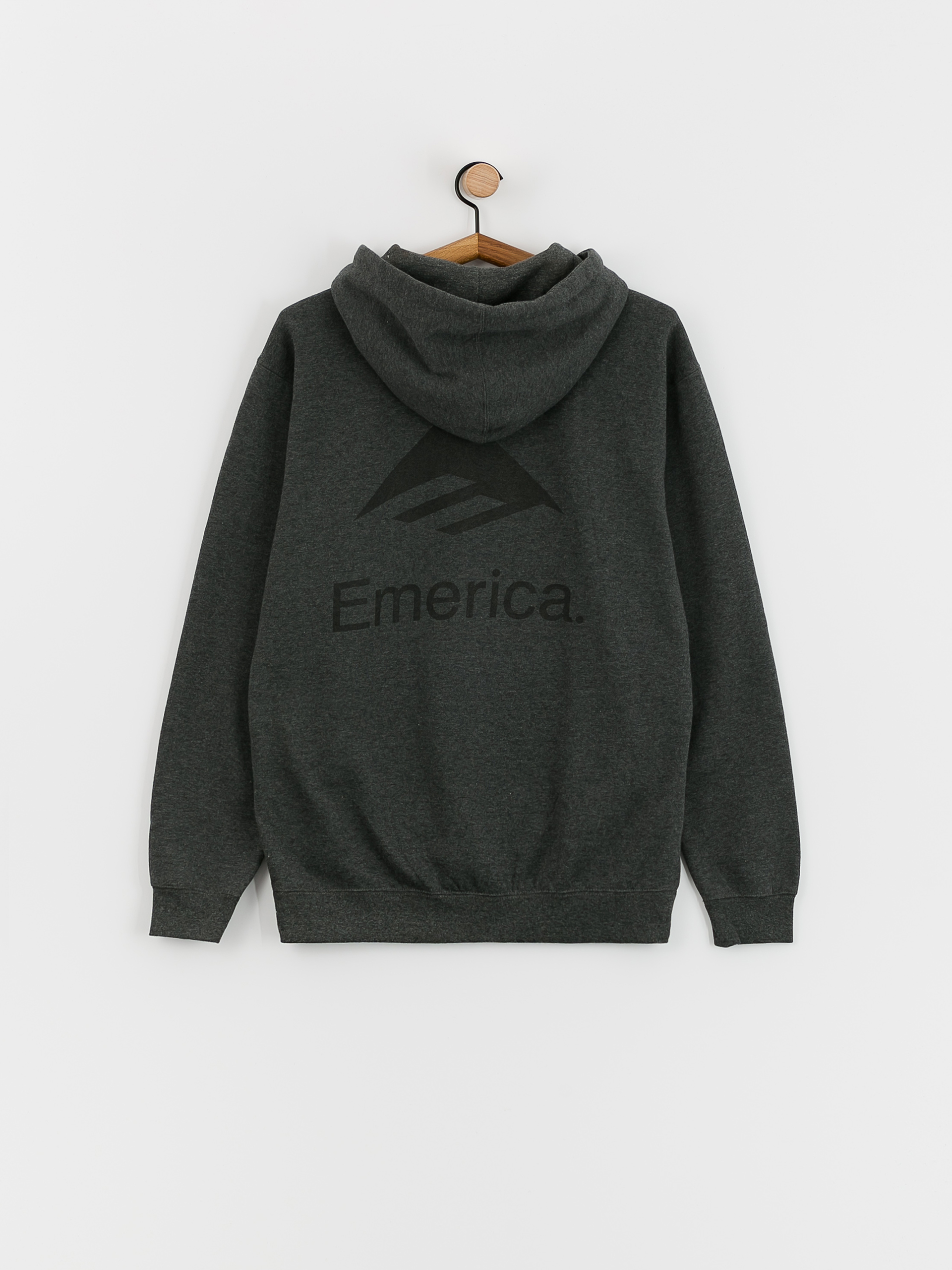 Mikina s kapucňou Emerica Lockup HD (charcoal)