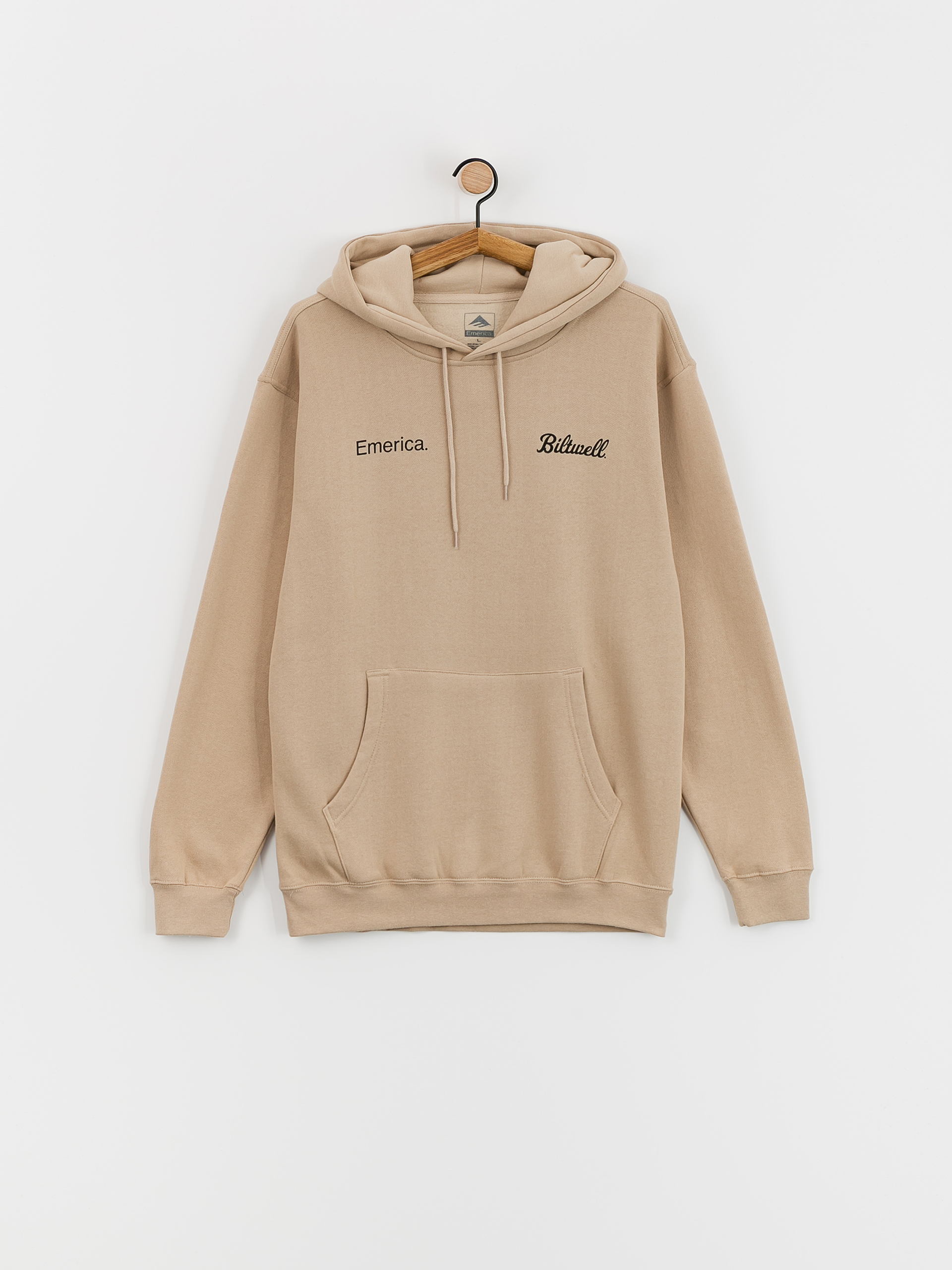 Mikina s kapucňou Emerica Biltwell HD (sand)