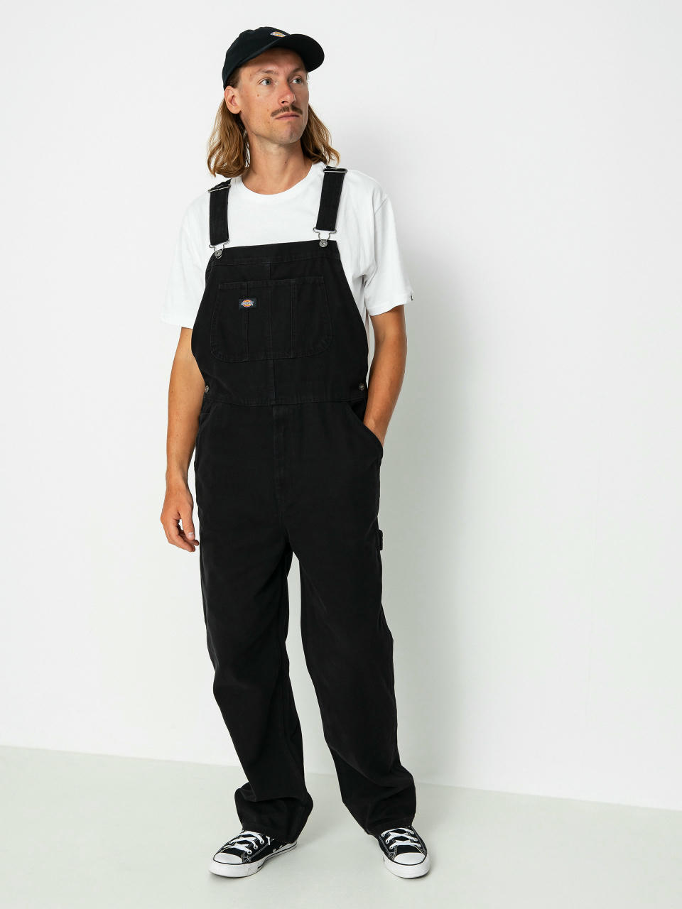 Nohavice Dickies Duck Canvas Bib (sw black)