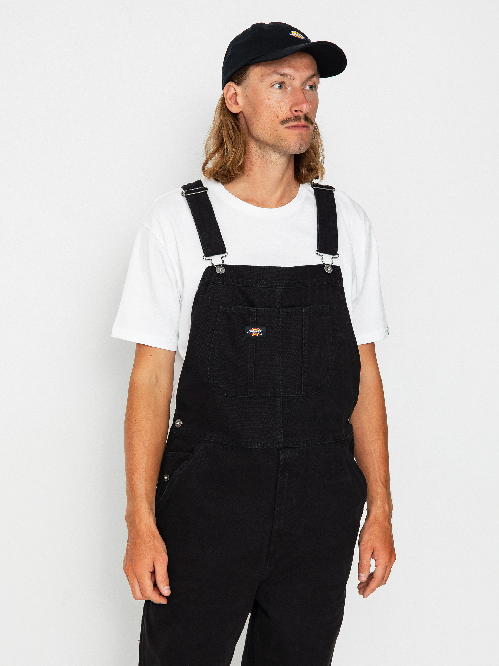 Nohavice Dickies Duck Canvas Bib (sw black)