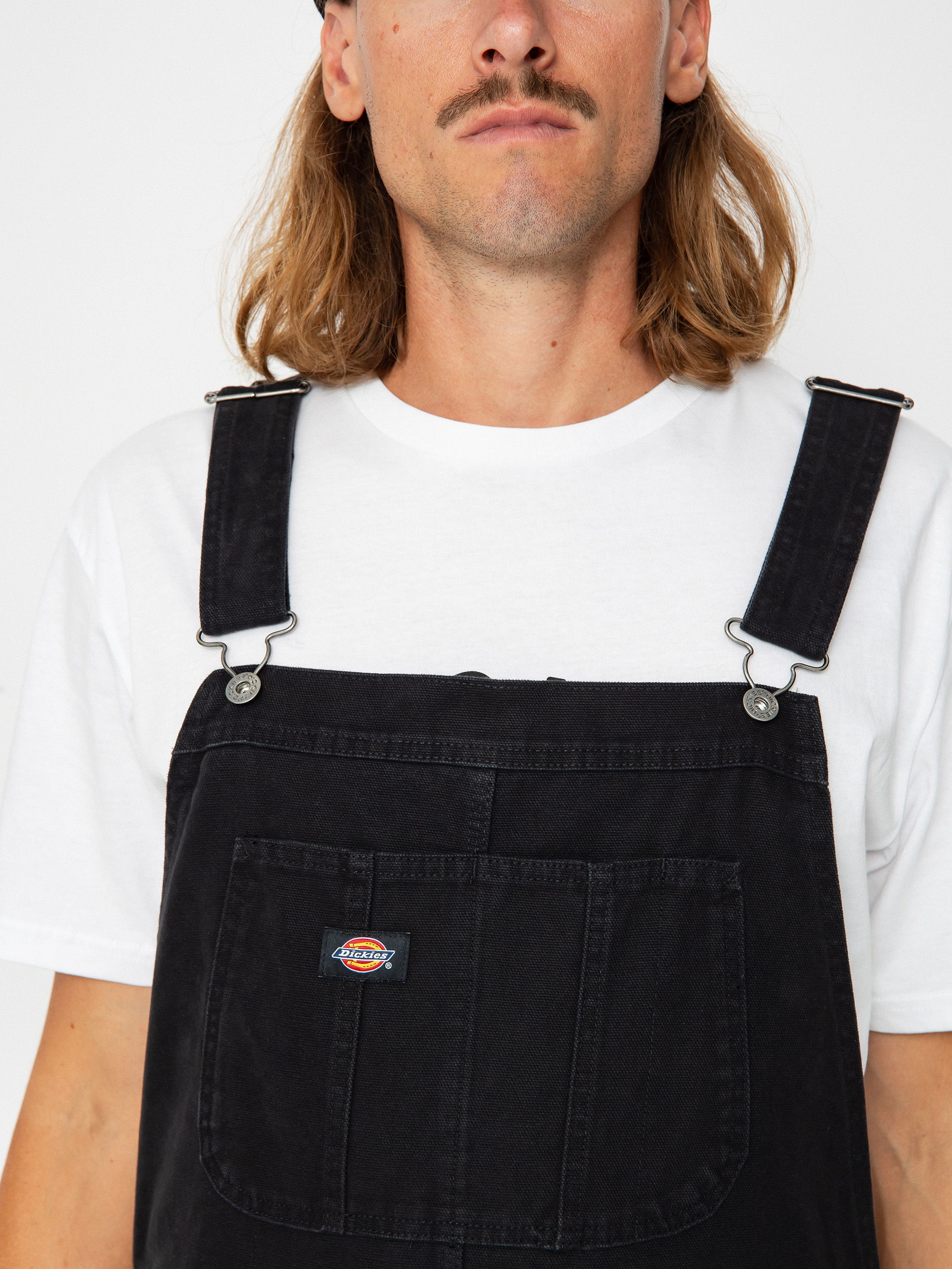 Nohavice Dickies Duck Canvas Bib (sw black)