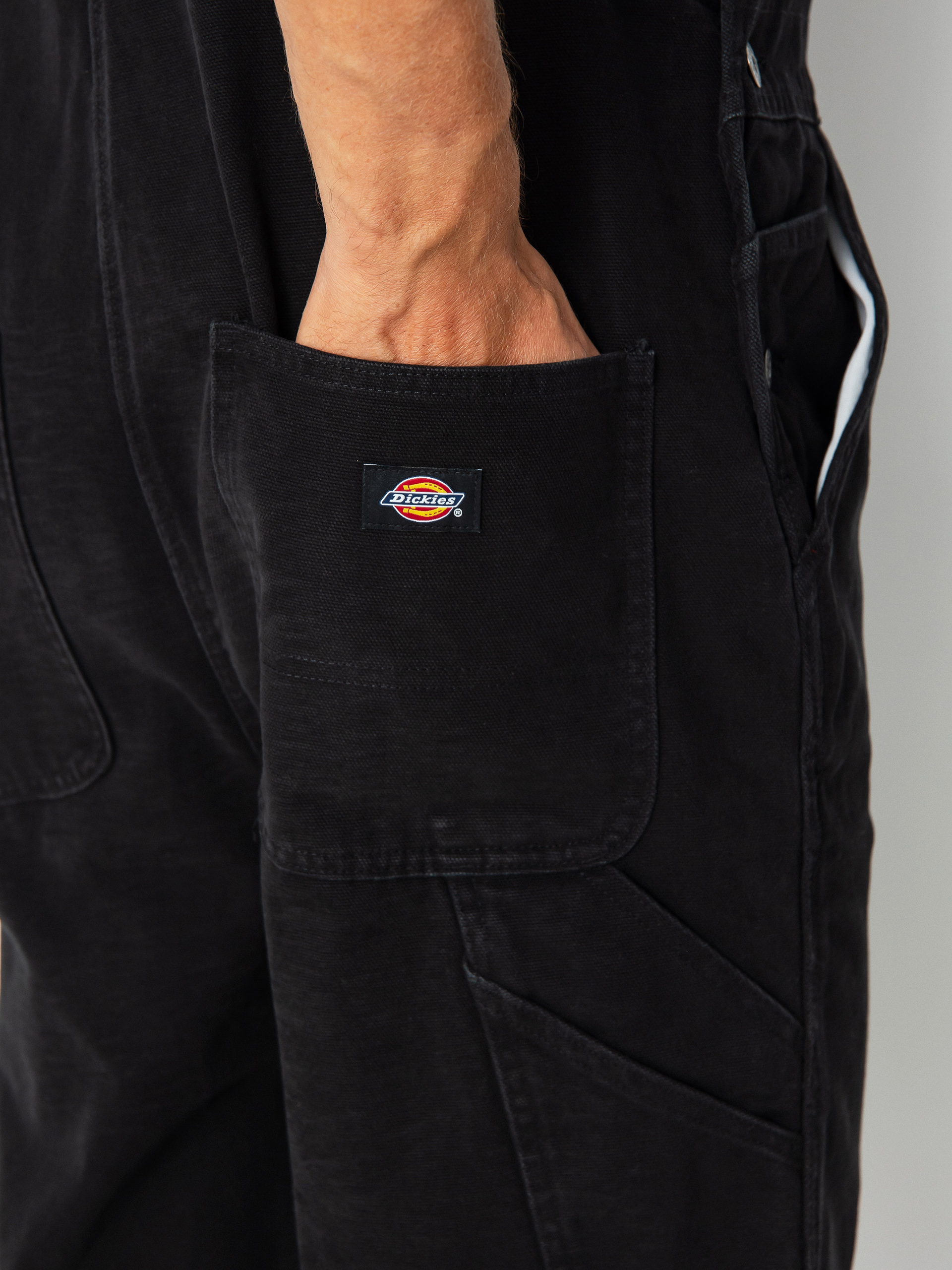 Nohavice Dickies Duck Canvas Bib (sw black)