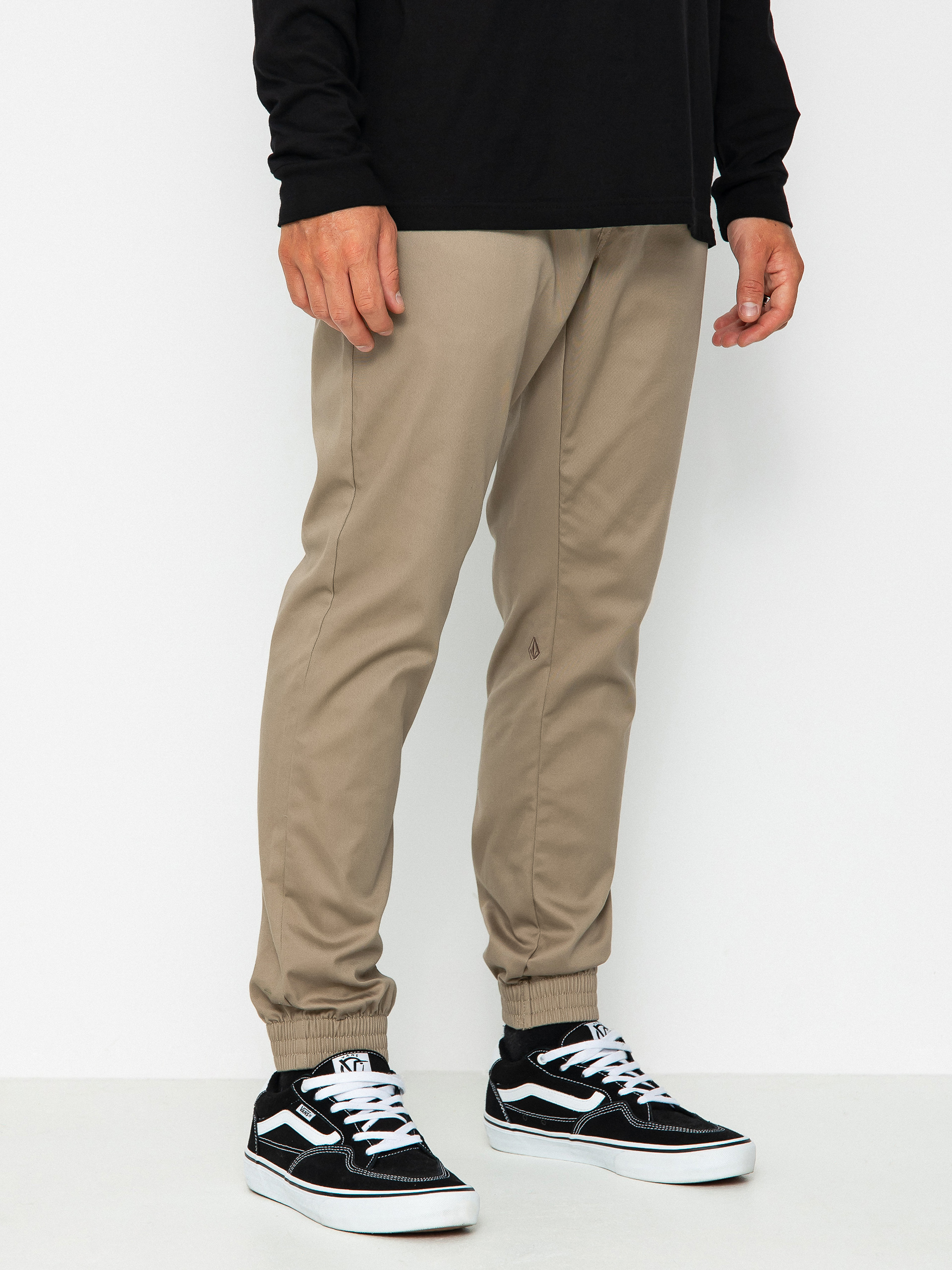 Nohavice Volcom Frickin Slim Jogger (khaki)