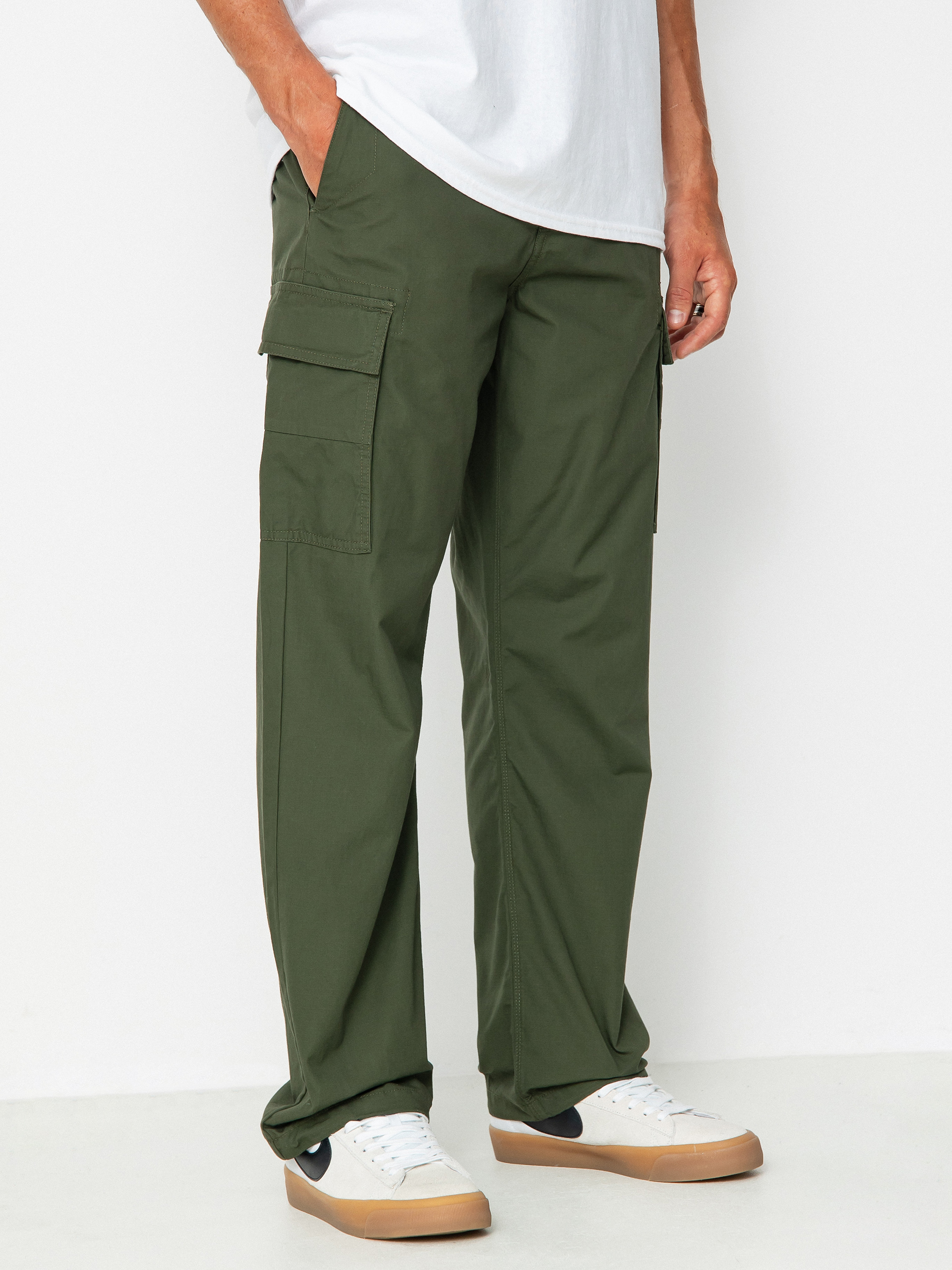Nohavice Volcom Squads Cargo Loose Tprd (squadron green)