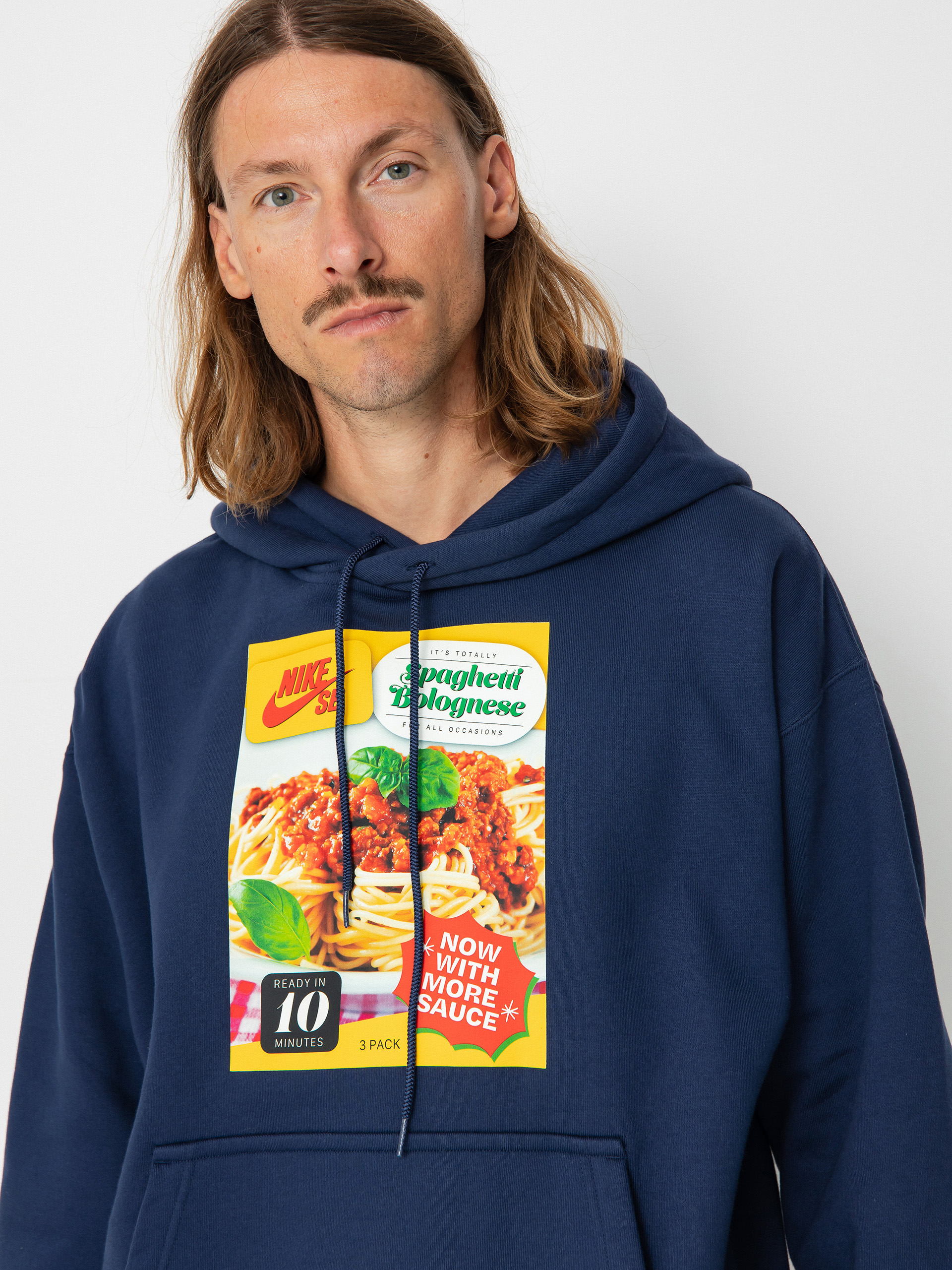 Mikina s kapucňou Nike SB Slowburn GFX HD (midnight navy)