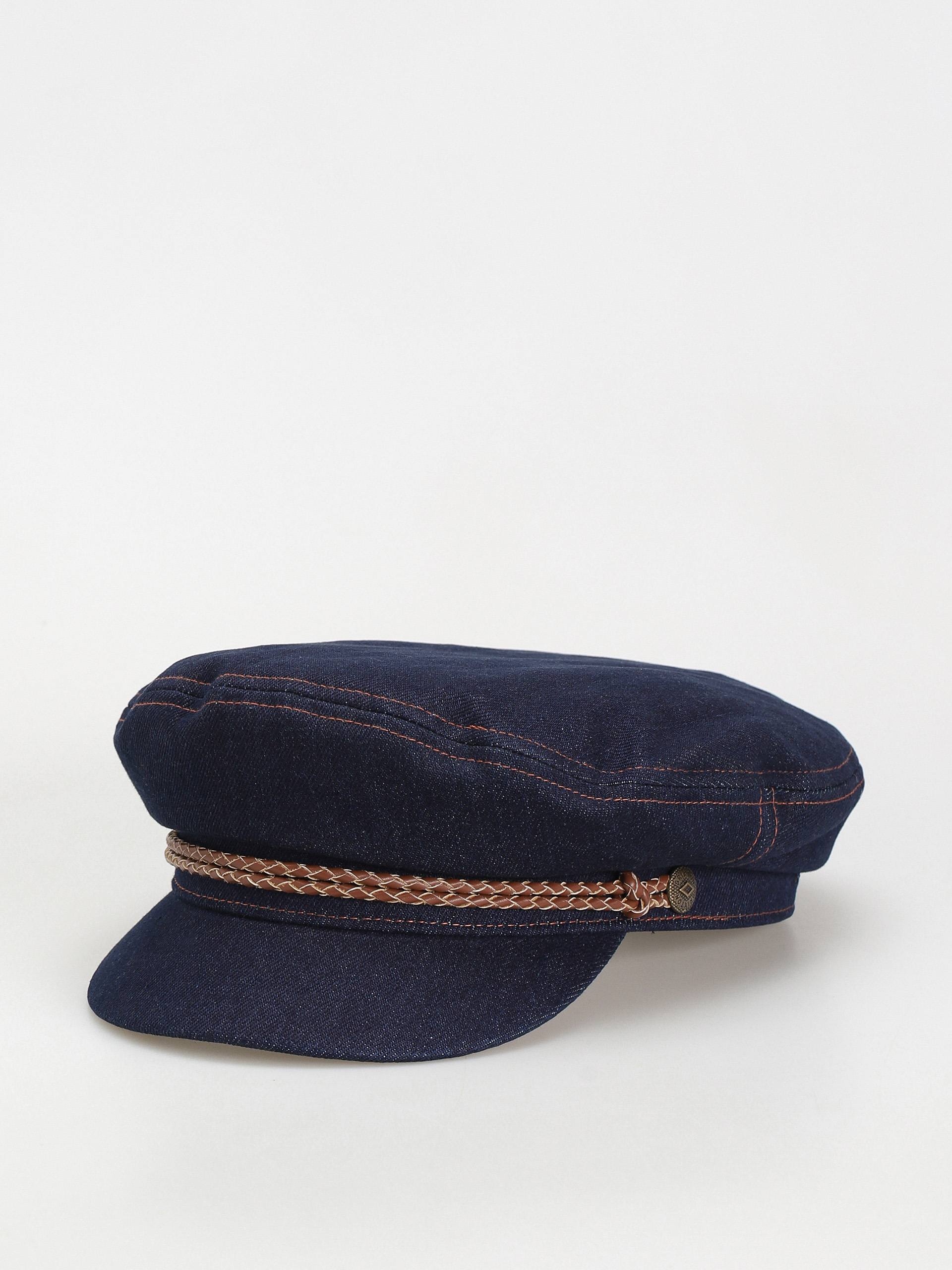 Klobúk so šiltom Brixton Fiddler Cap (washed denim)