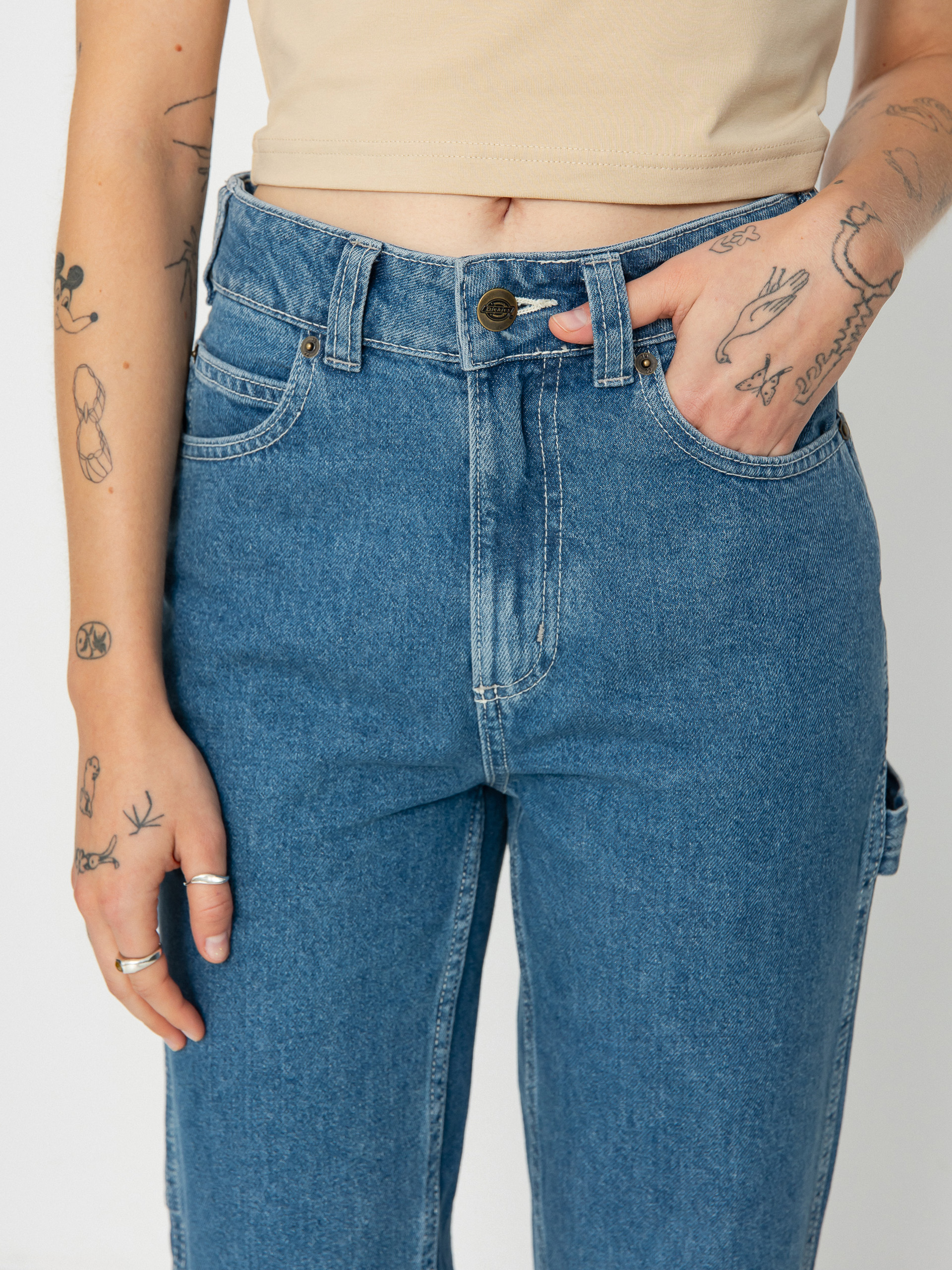 Nohavice Dickies Ellendale Wmn (classic blue)