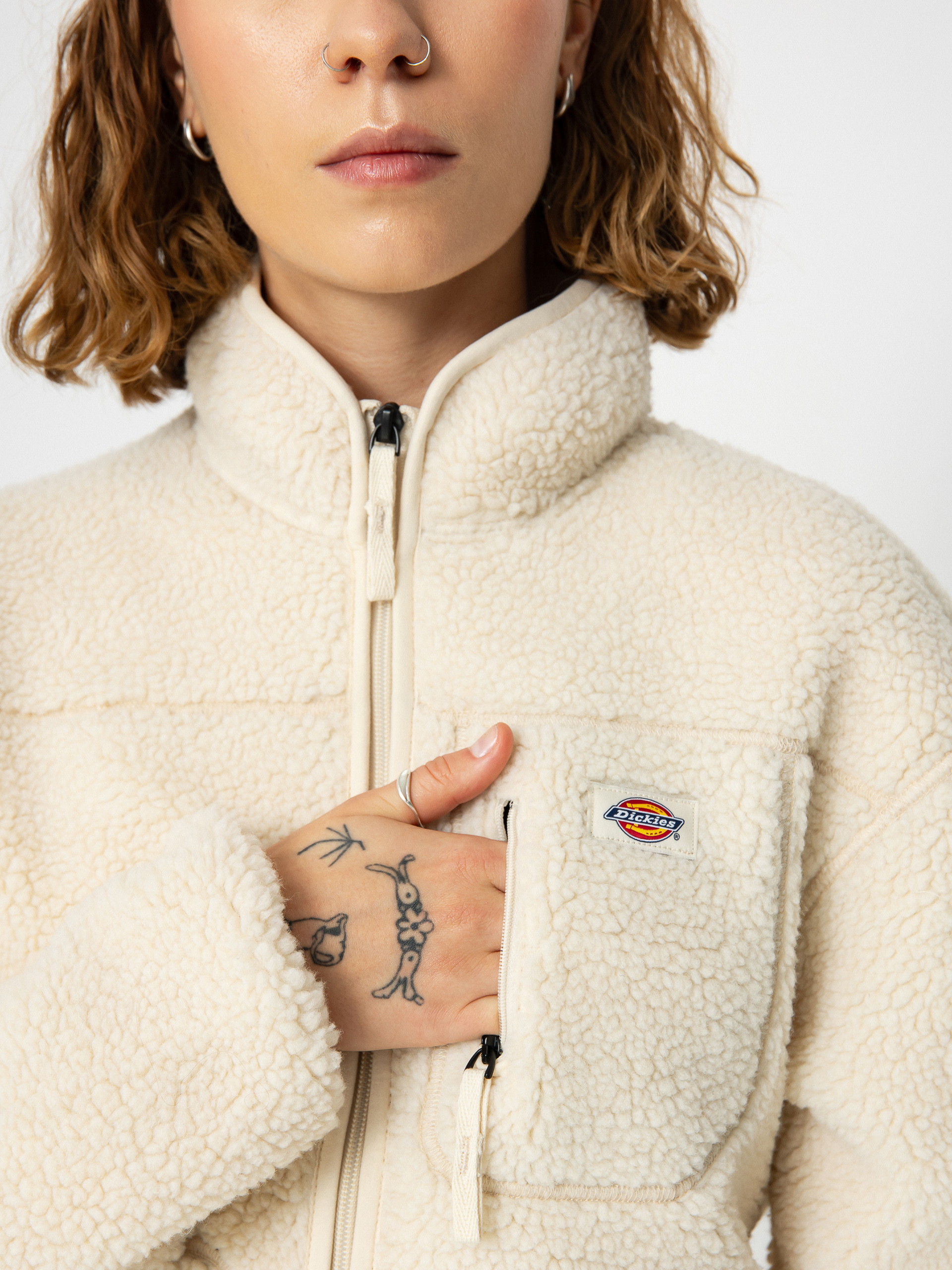 Dámsky Flisová mikina Dickies Mount Hope (whitecap gray)