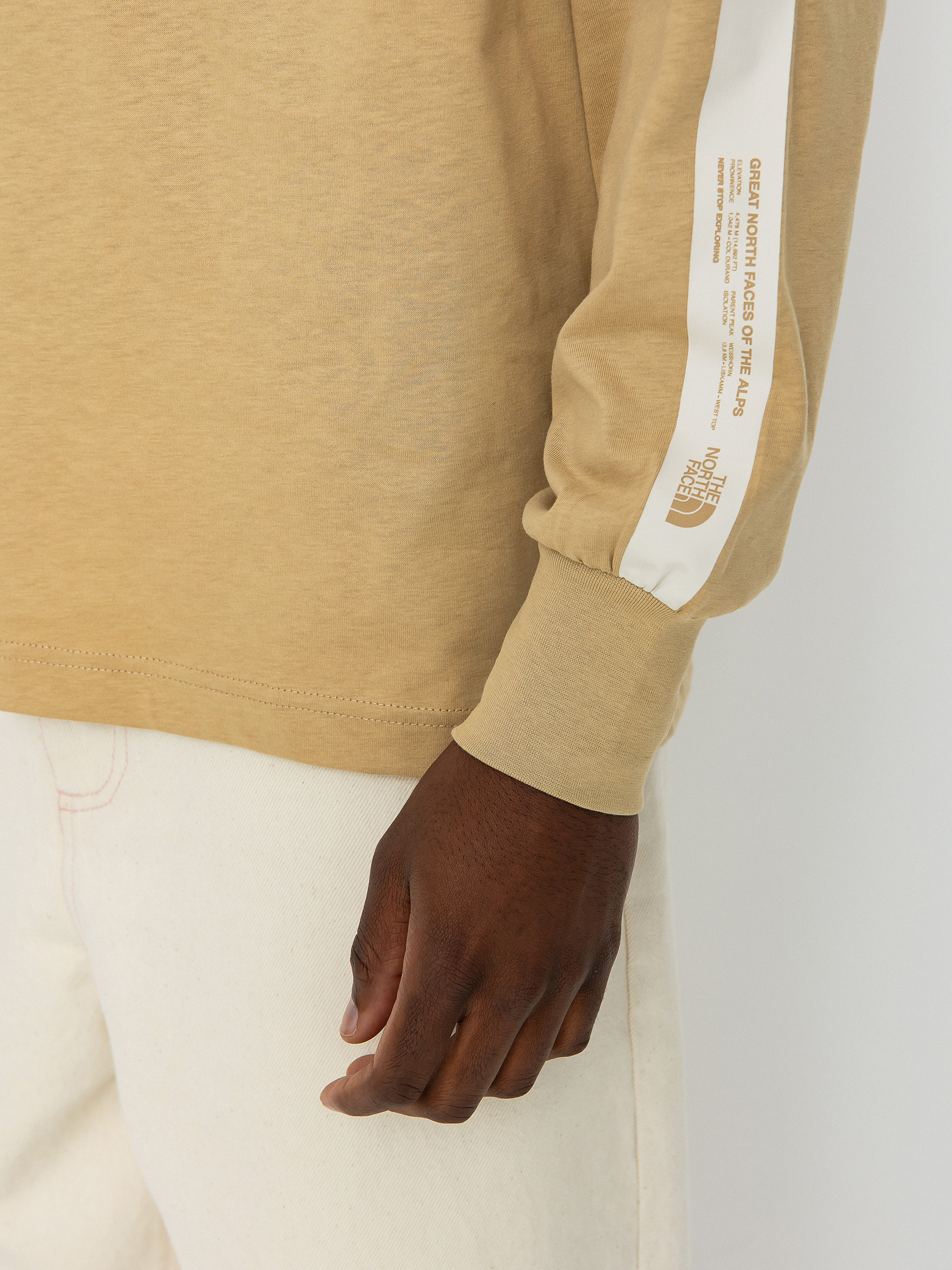 Triko The North Face Matterhorn Face hnedá (khaki stone)