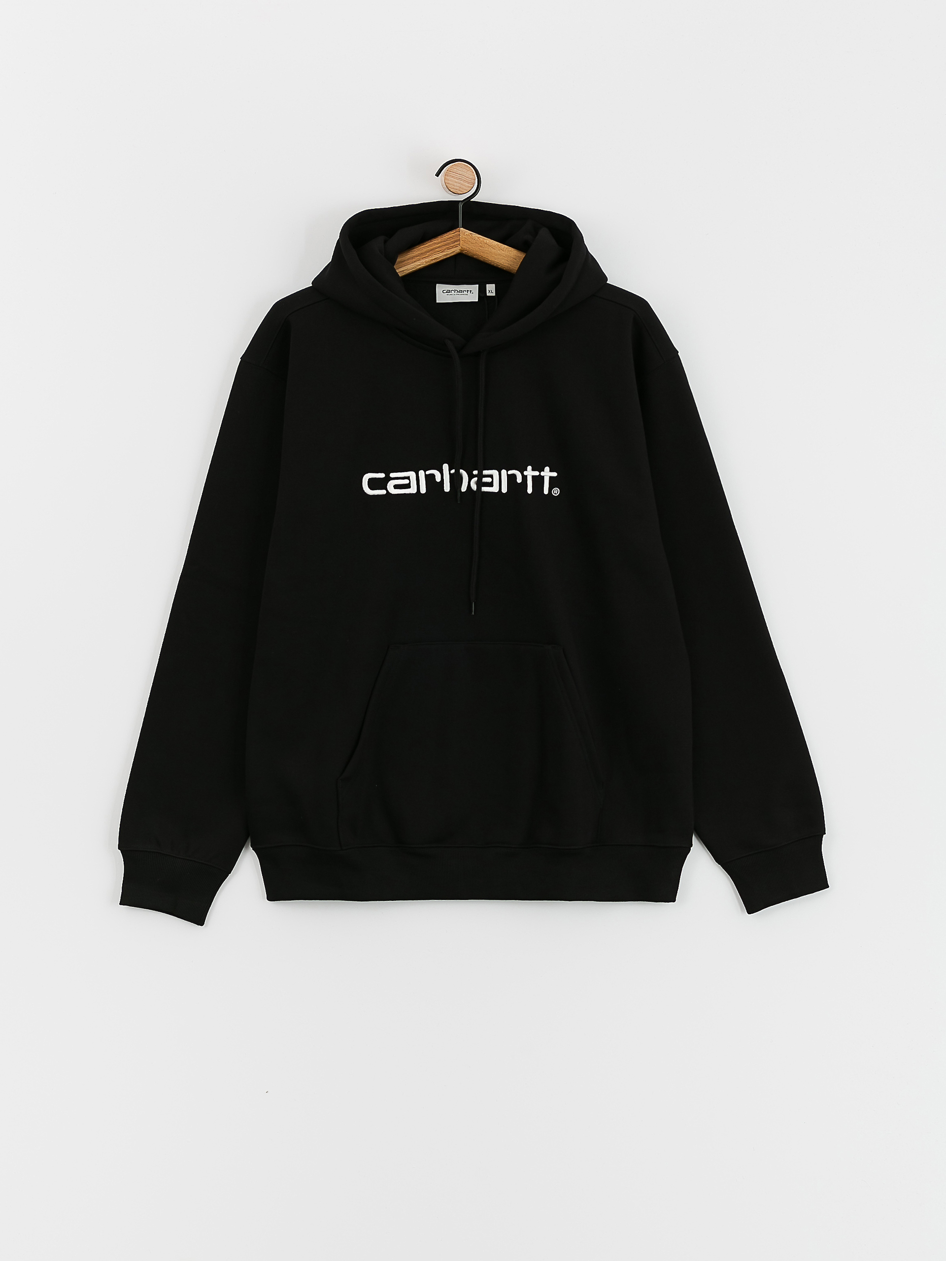 Mikina s kapucňou Carhartt WIP Carhartt HD (black/white)