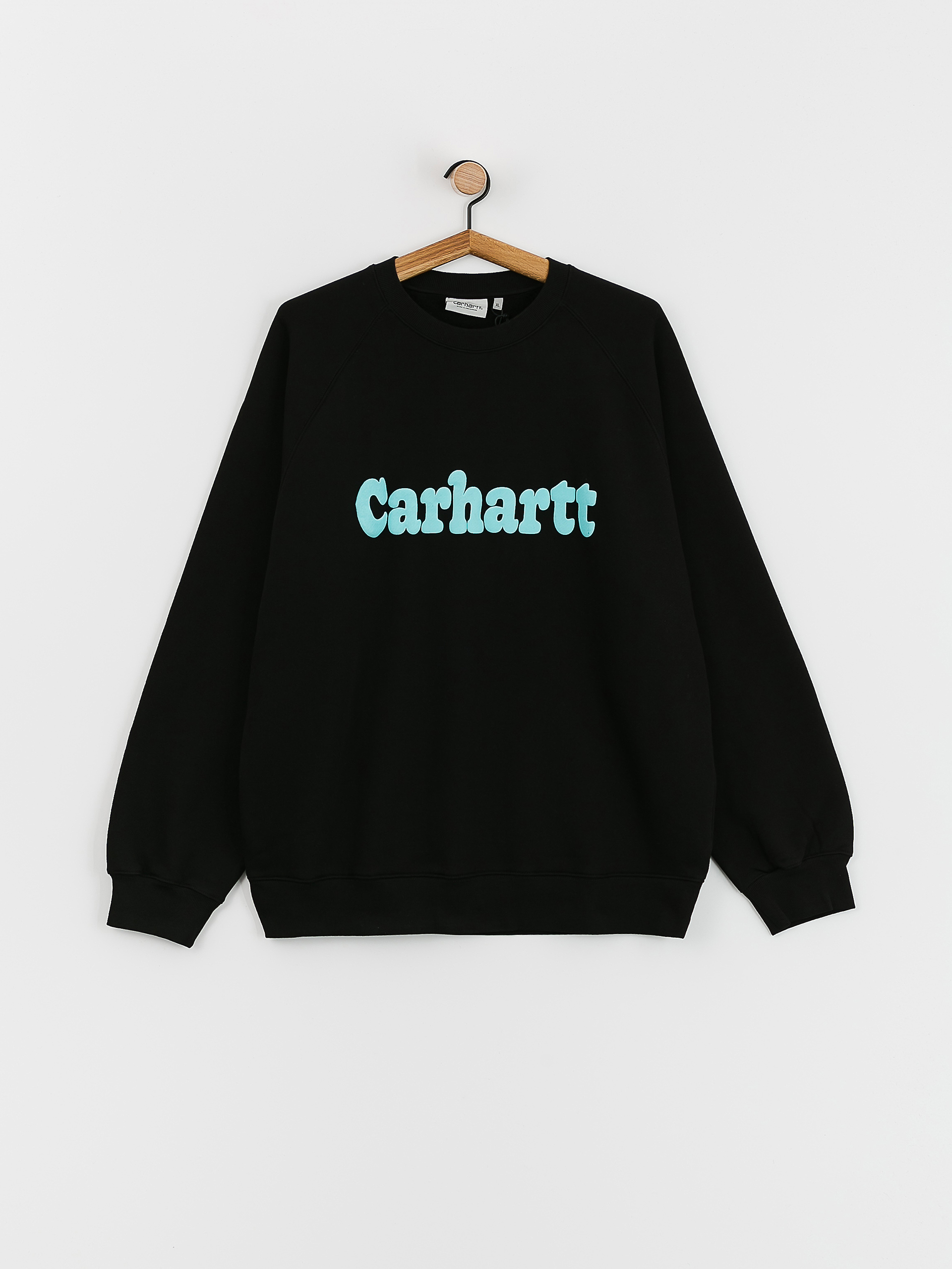 Mikina Carhartt WIP Bubbles (black/turquoise)