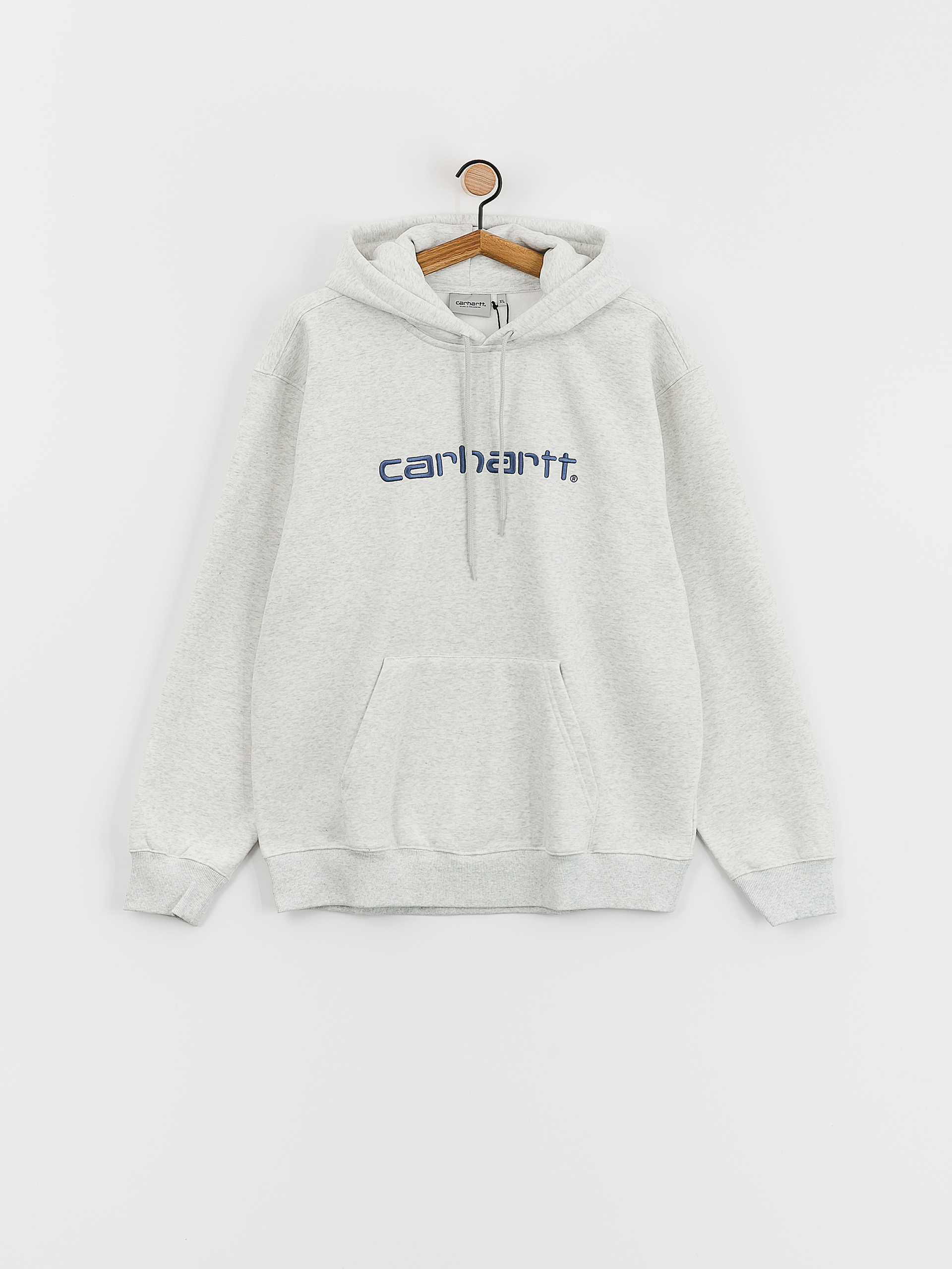 Mikina s kapucňou Carhartt WIP Carhartt HD (ash heather/liberty)