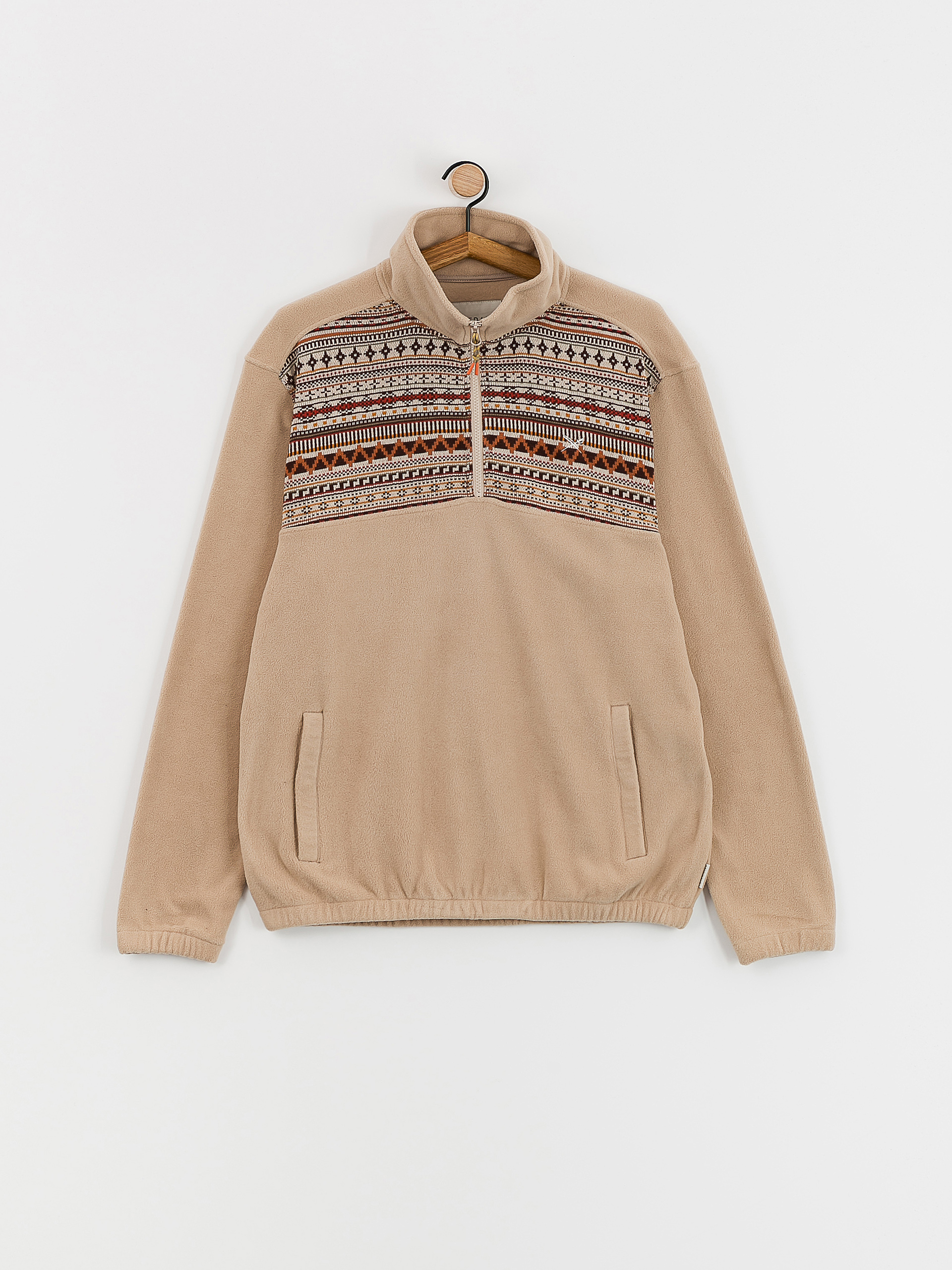 Pánsky Flísová mikina Iriedaily Kneece (khaki)