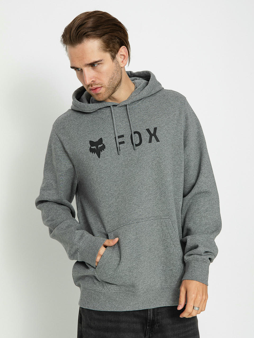 Mikina s kapucňou Fox Absolute HD (heather/graphite)