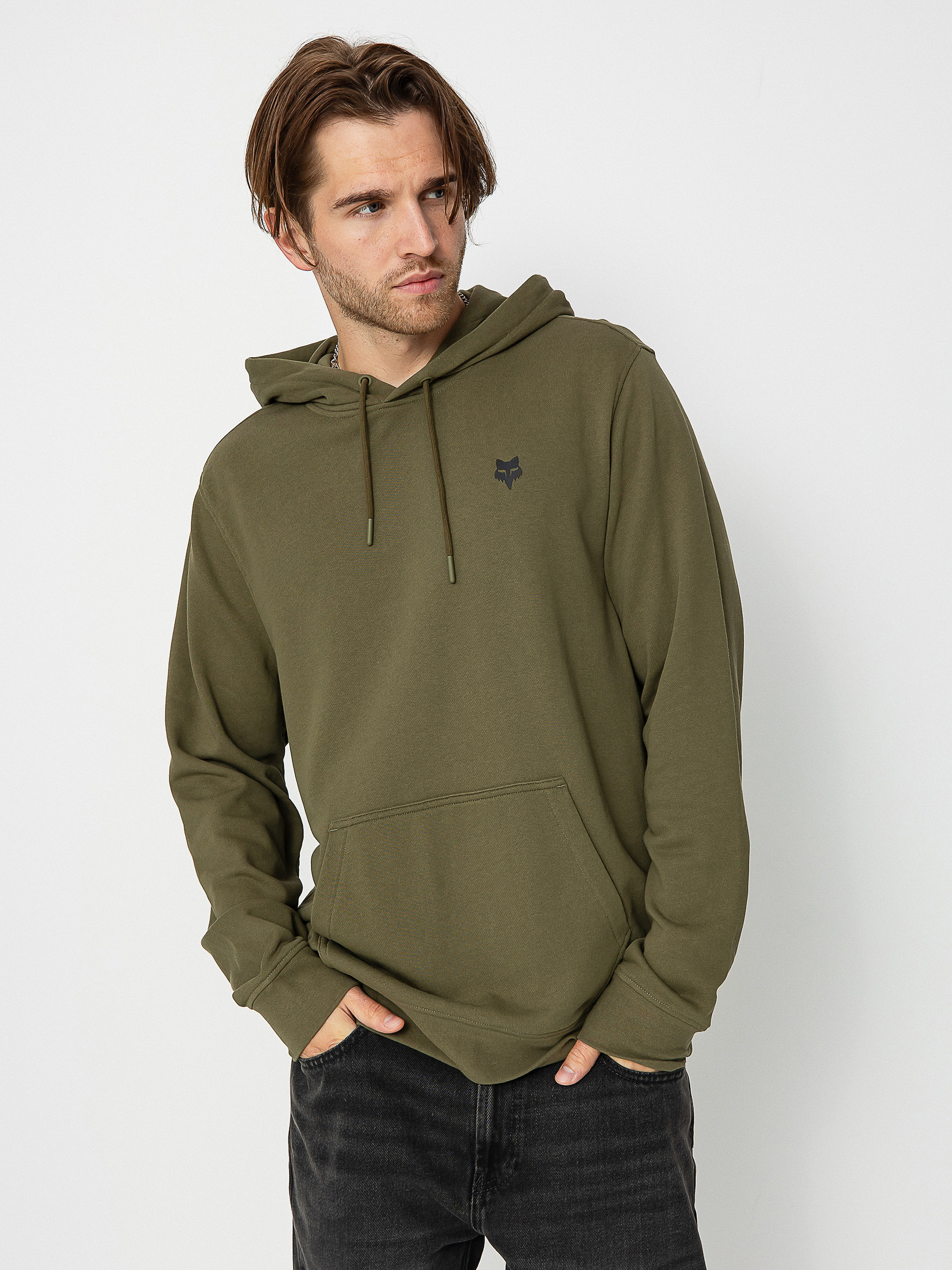 Mikina s kapucňou Fox Leo HD (olive/green)