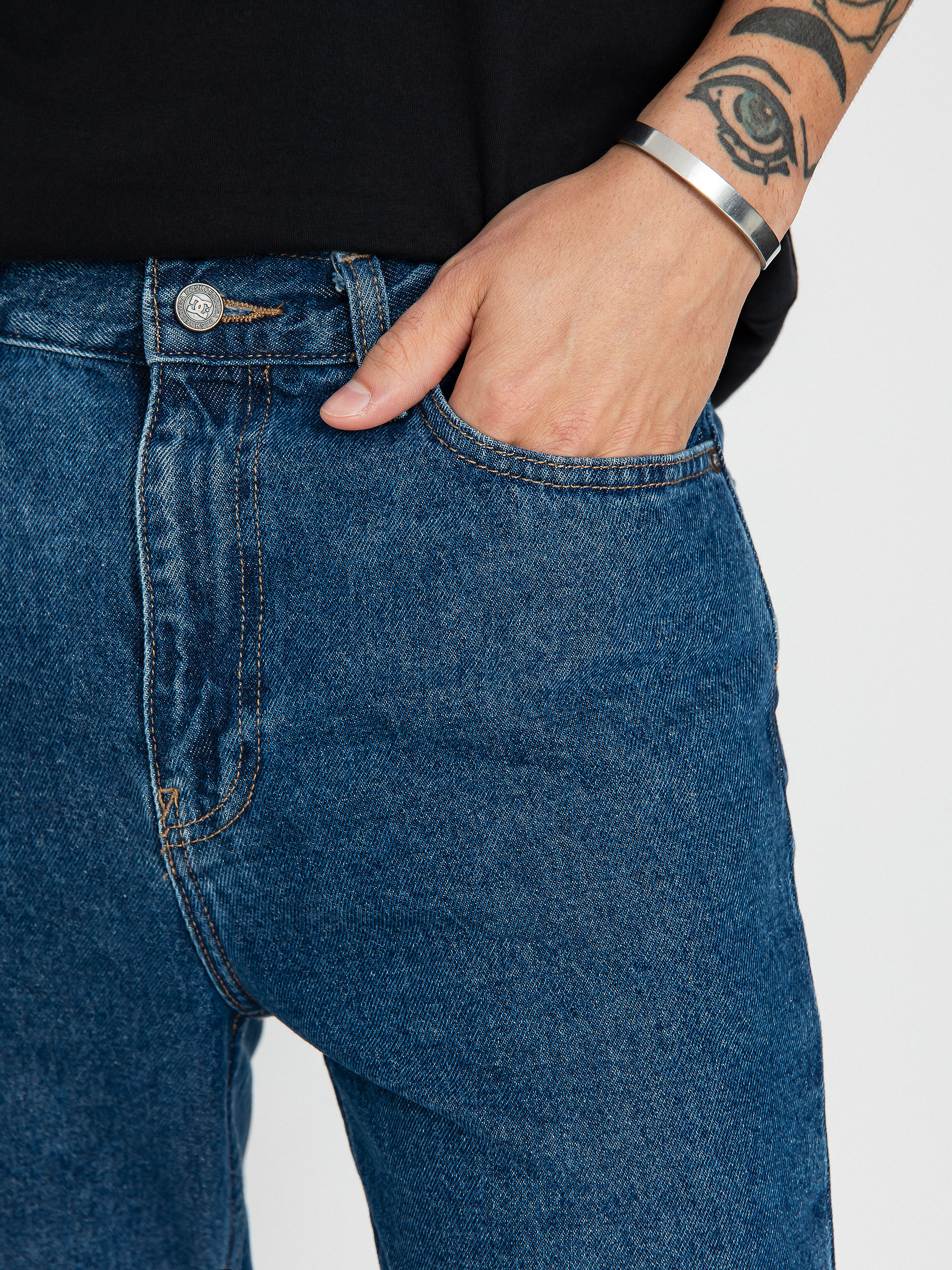 Nohavice DC Worker Straight (indigo dark)