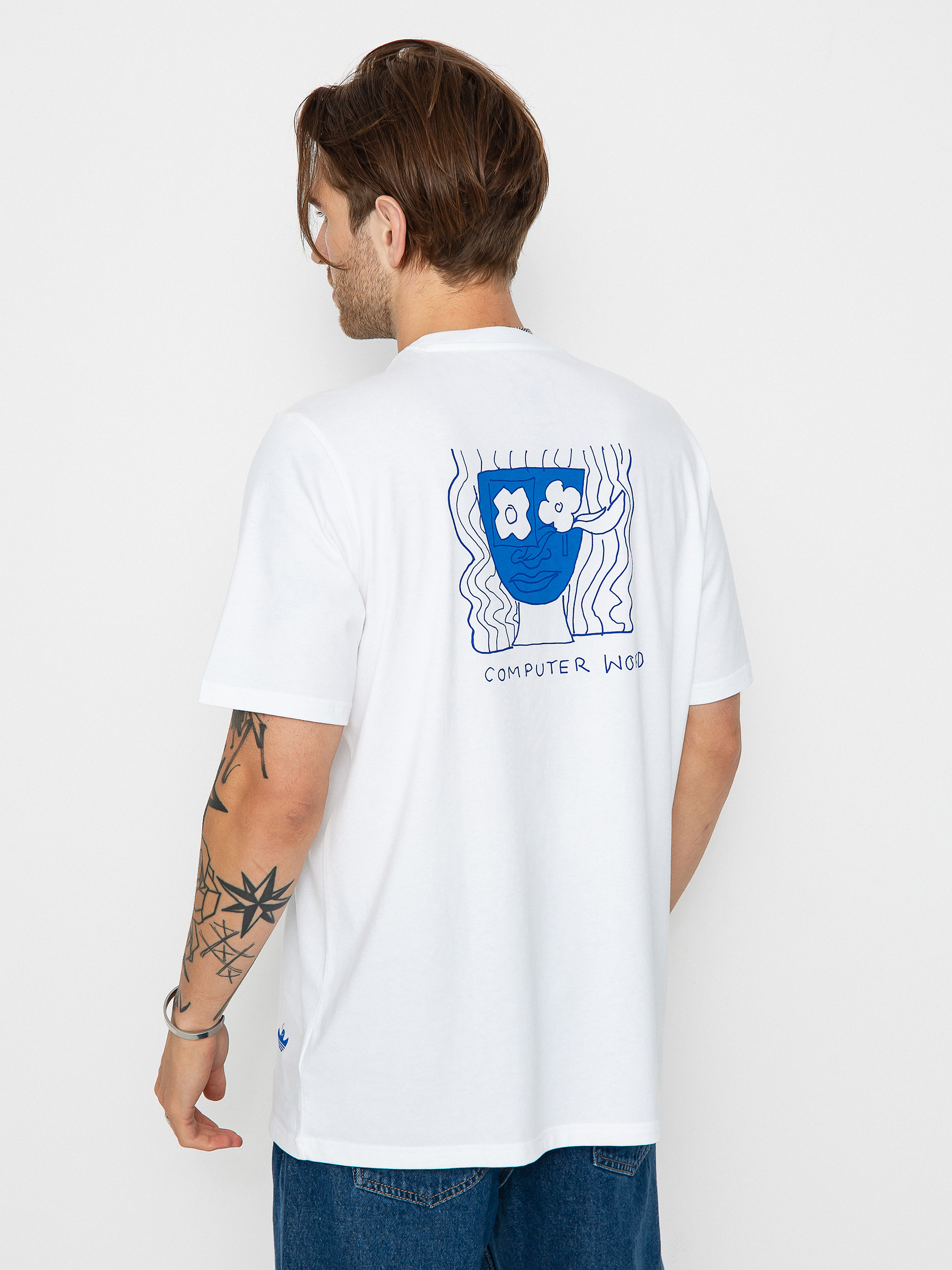 Tričko adidas Shmoo Art (white/blubir/royblu)