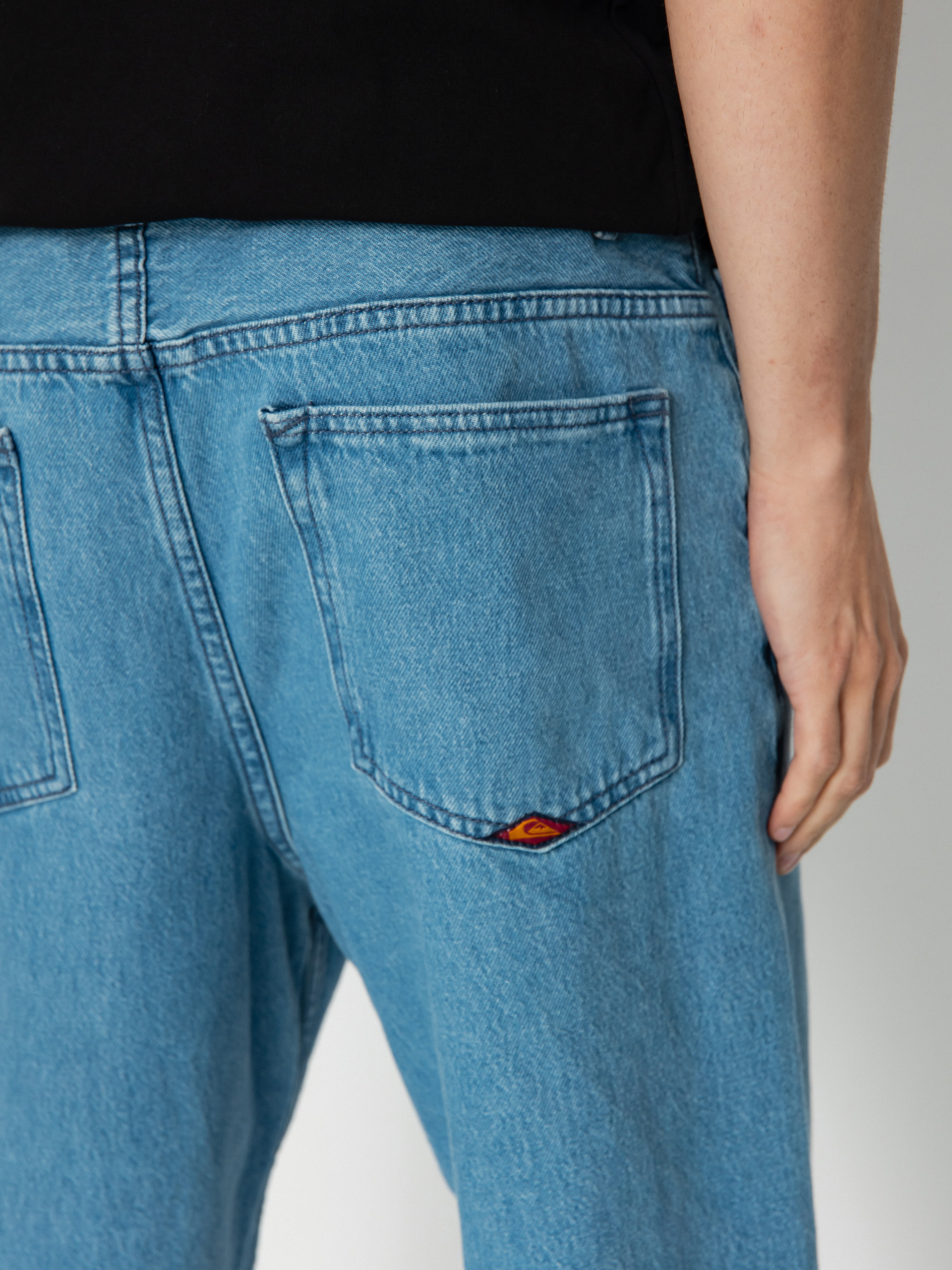 Nohavice Quiksilver Baggy Nineties Wash (ashley blue)