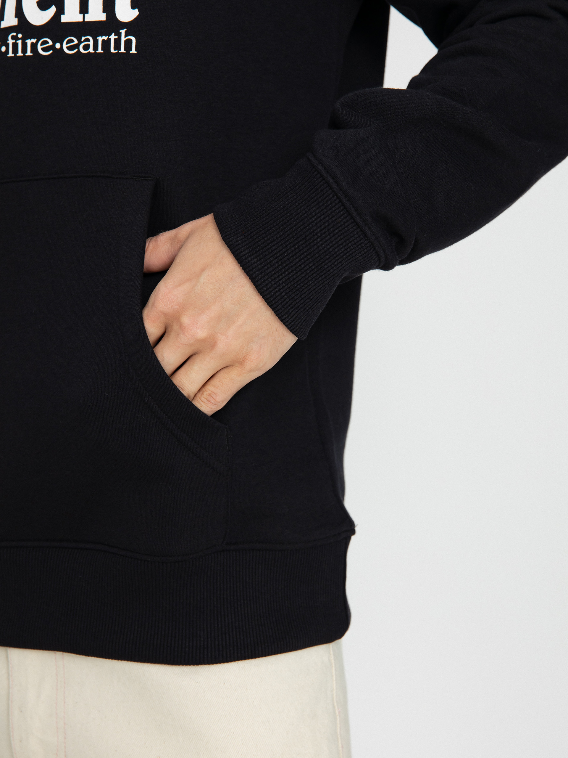 Mikina s kapucňou Element Vertical (flint black)