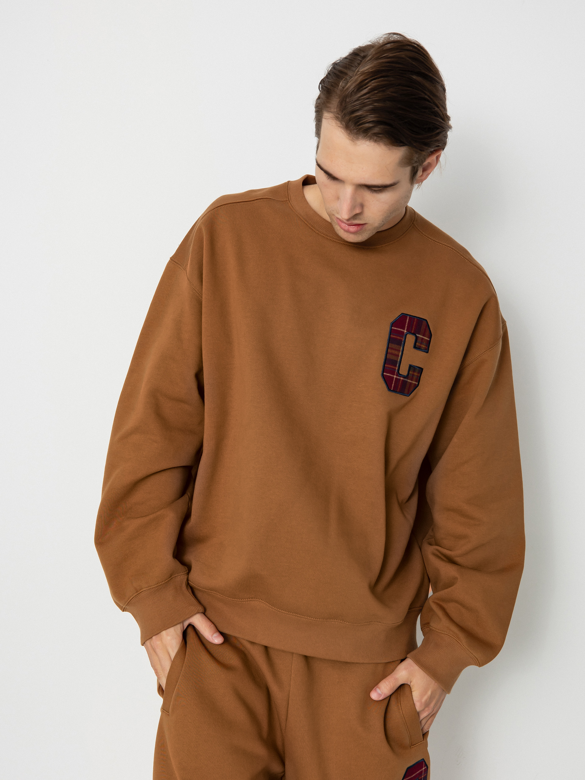 Mikina Carhartt WIP Wiles (hamilton brown)