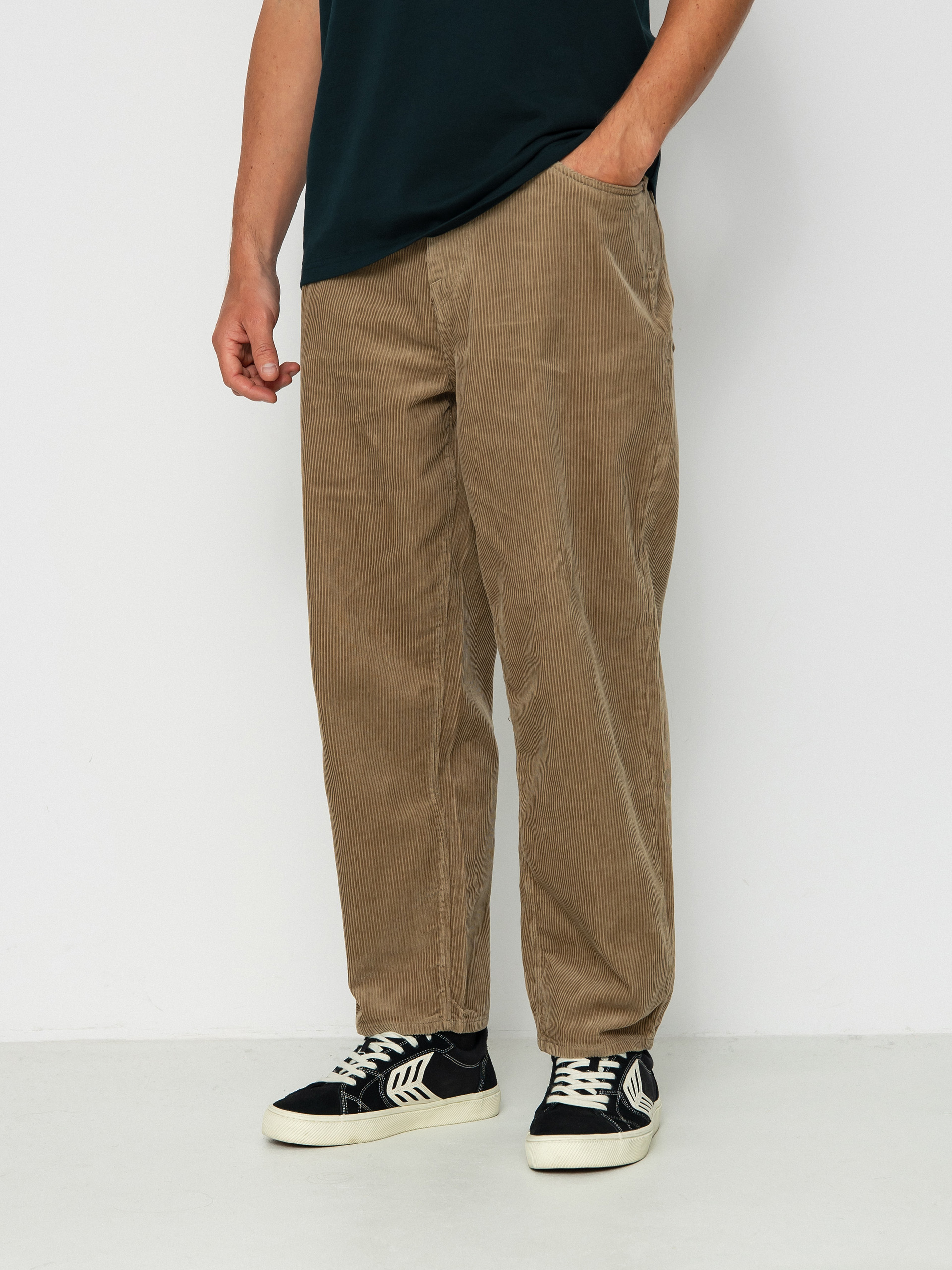 Nohavice Volcom Billow Tapered Cord (khaki)