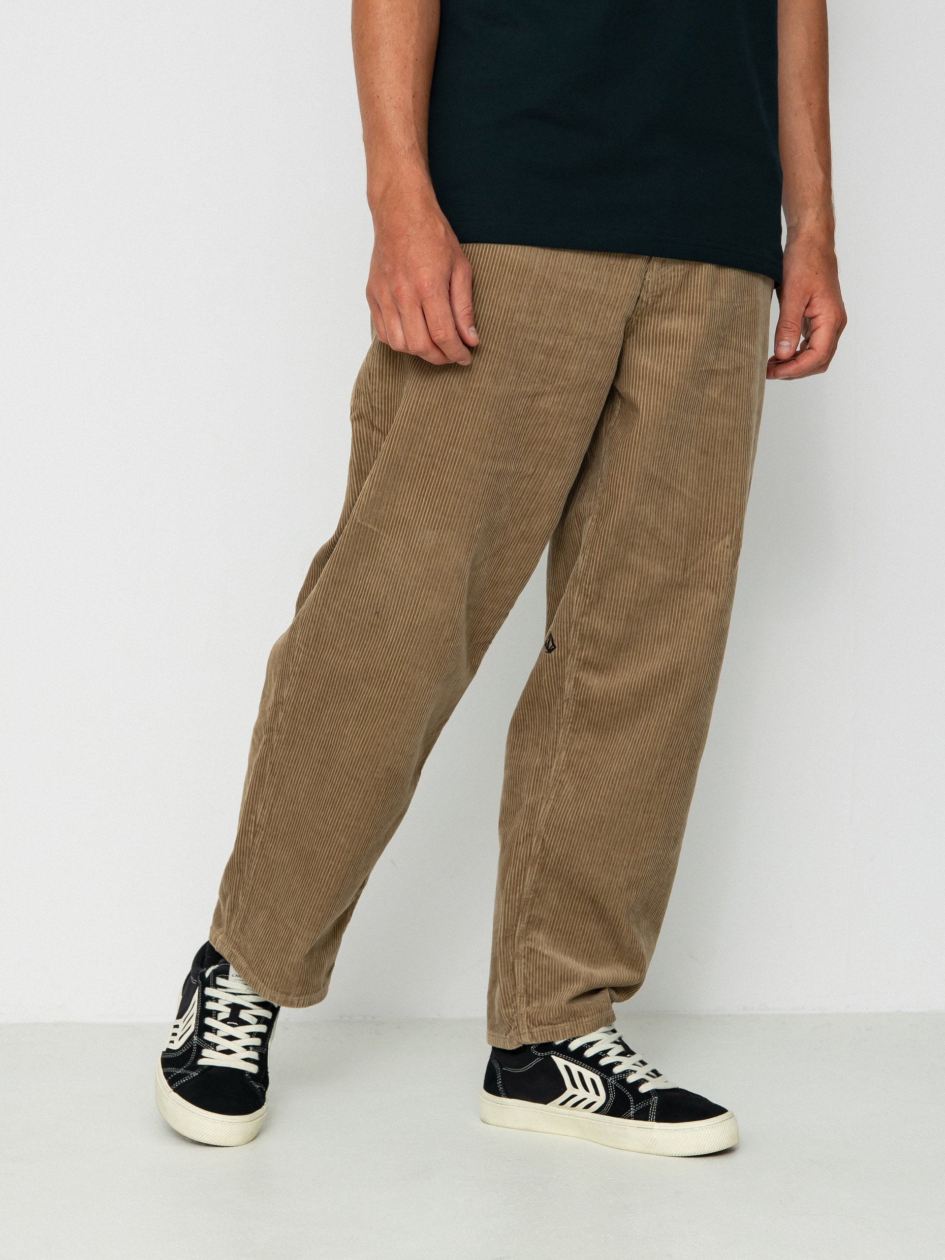 Nohavice Volcom Billow Tapered Cord (khaki)
