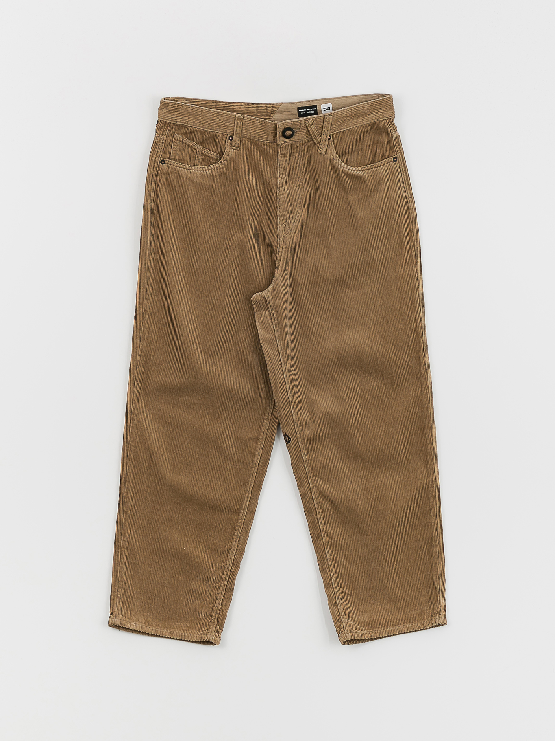 Nohavice Volcom Billow Tapered Cord (khaki)
