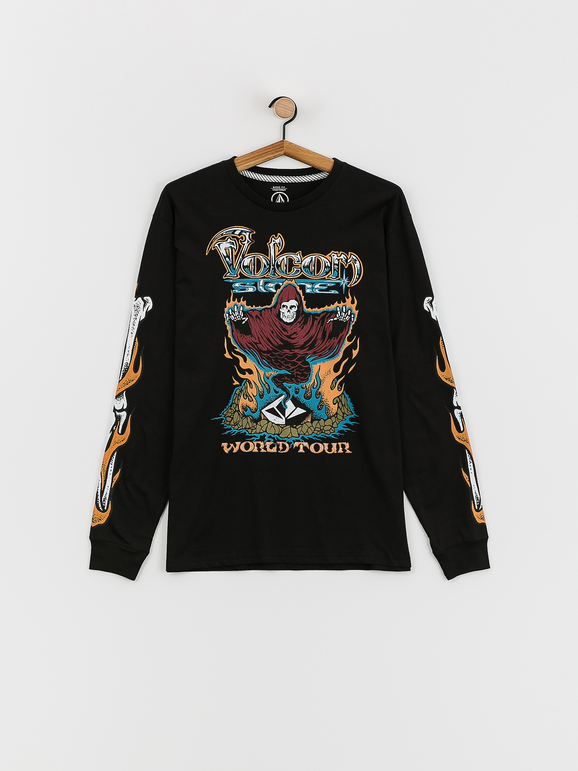 Triko Volcom Stone Ghost (black)