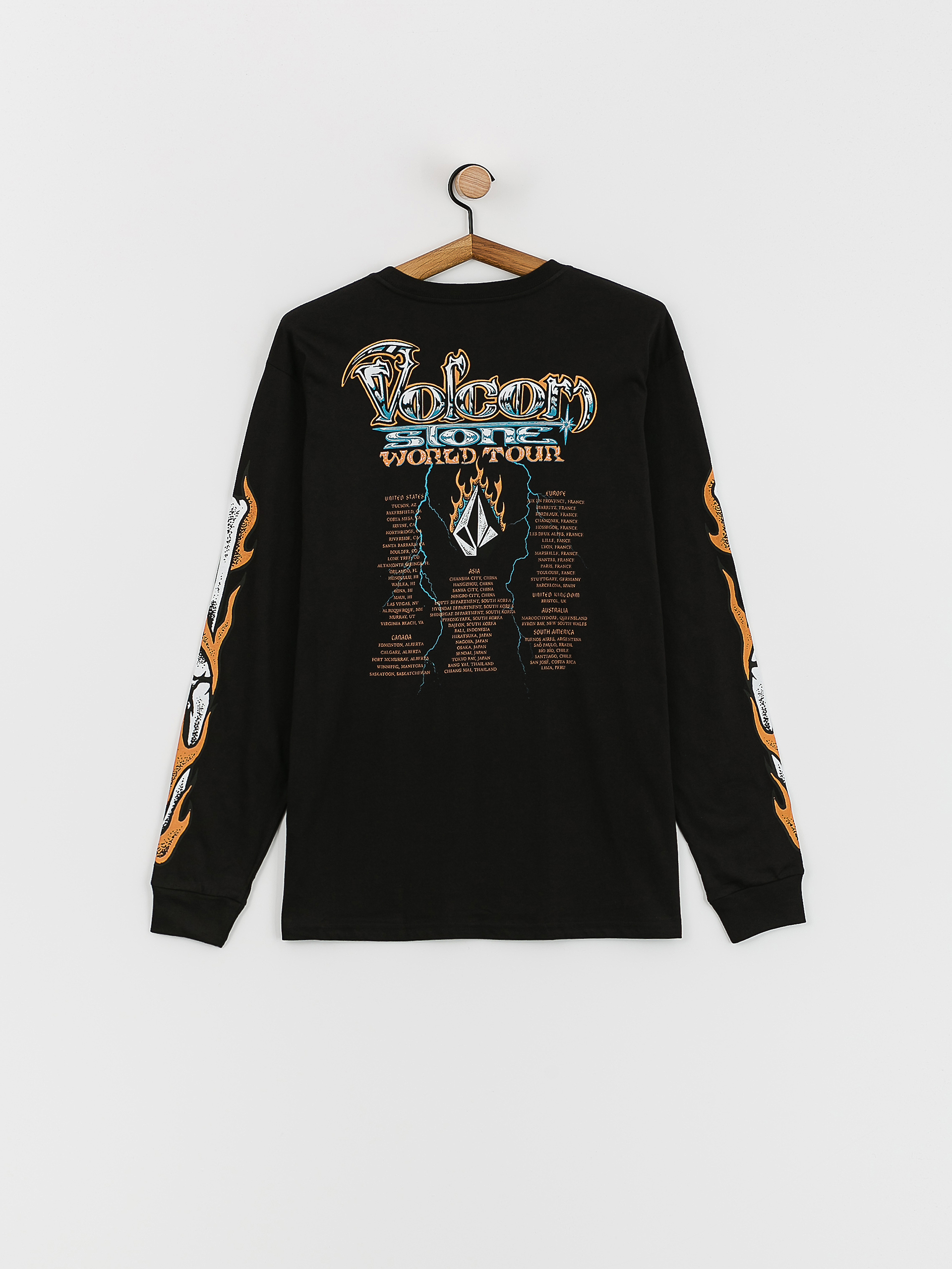 Triko Volcom Stone Ghost (black)