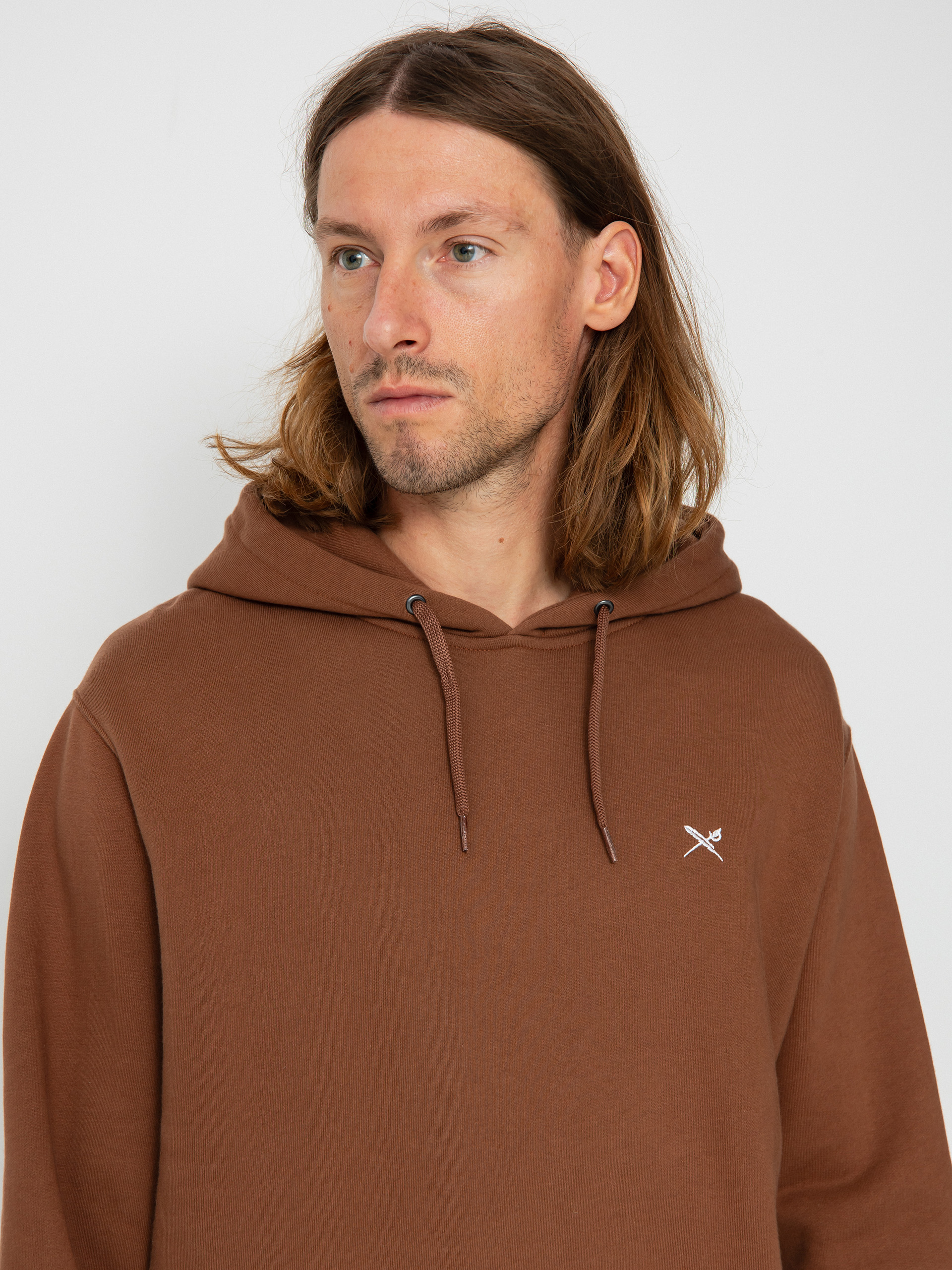 Mikina s kapucňou Iriedaily Mini Flag 2 HD (cookie)