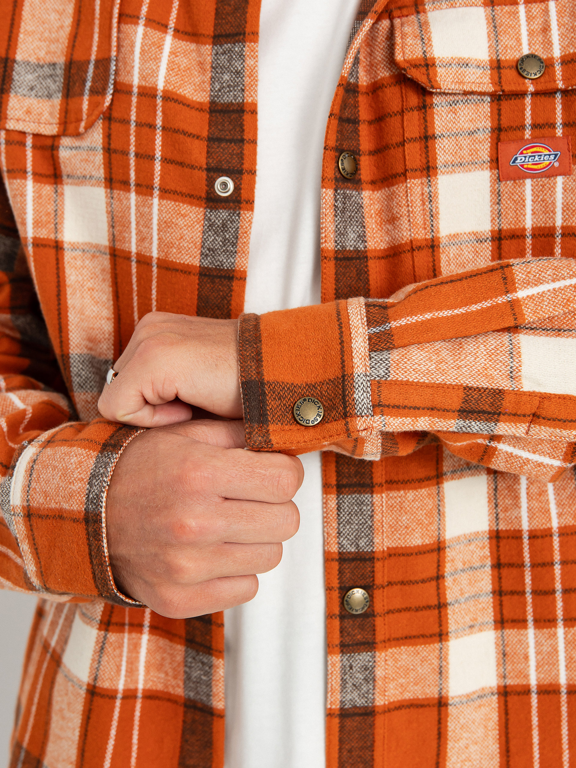 Košeľa Dickies Nimmons (bombay brown)