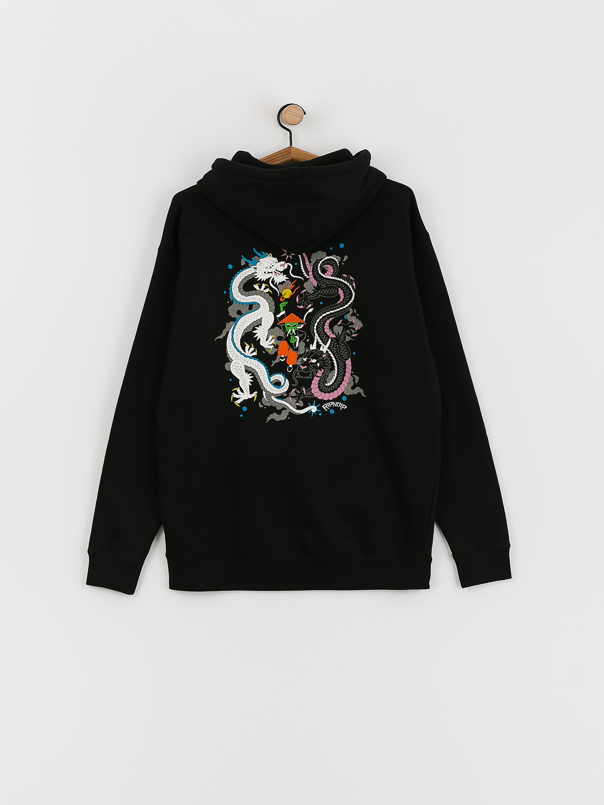 Mikina s kapucňou RipNDip Ryu HD (black)