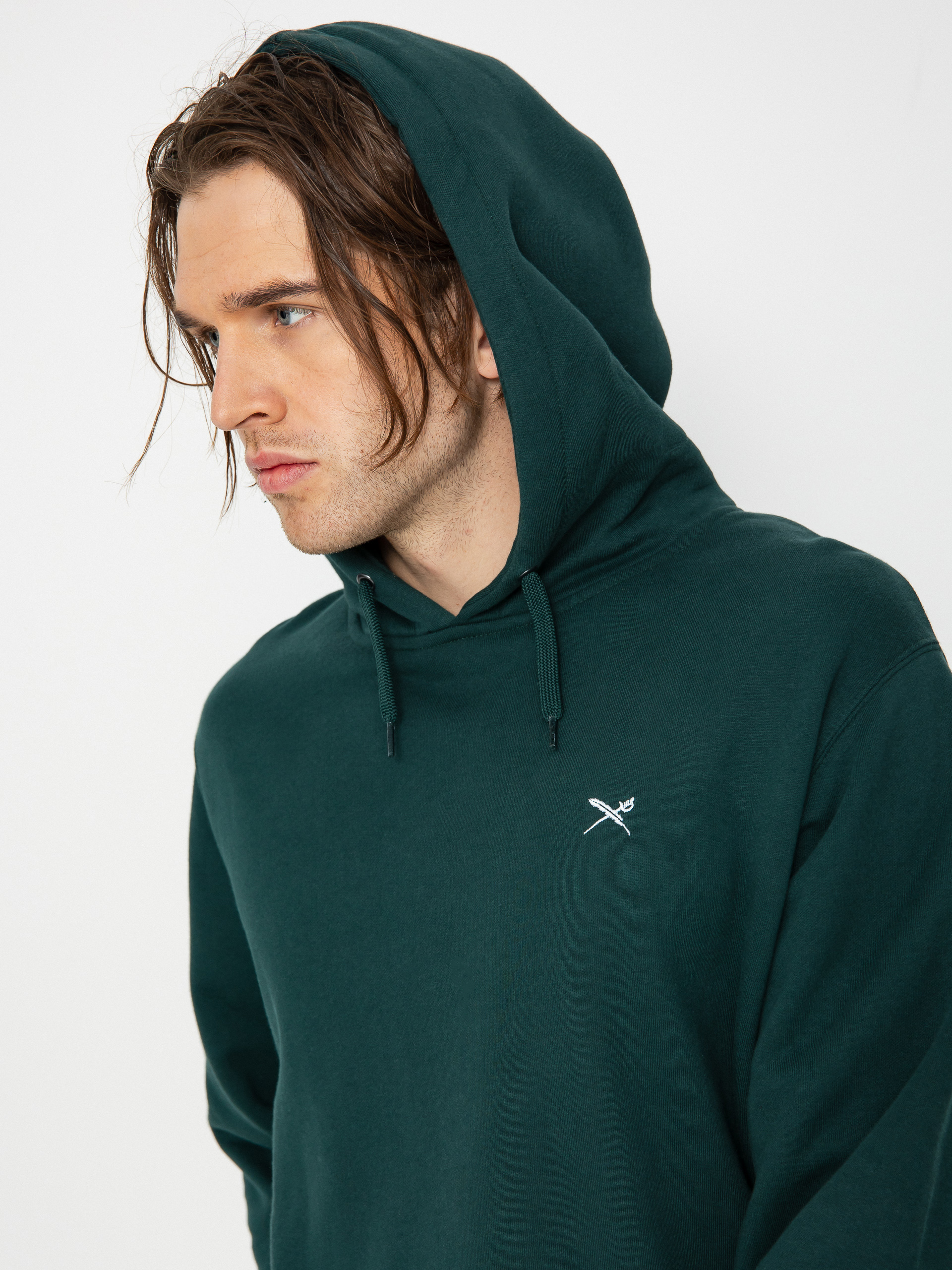 Mikina s kapucňou Iriedaily Mini Flag 2 HD (night forest)