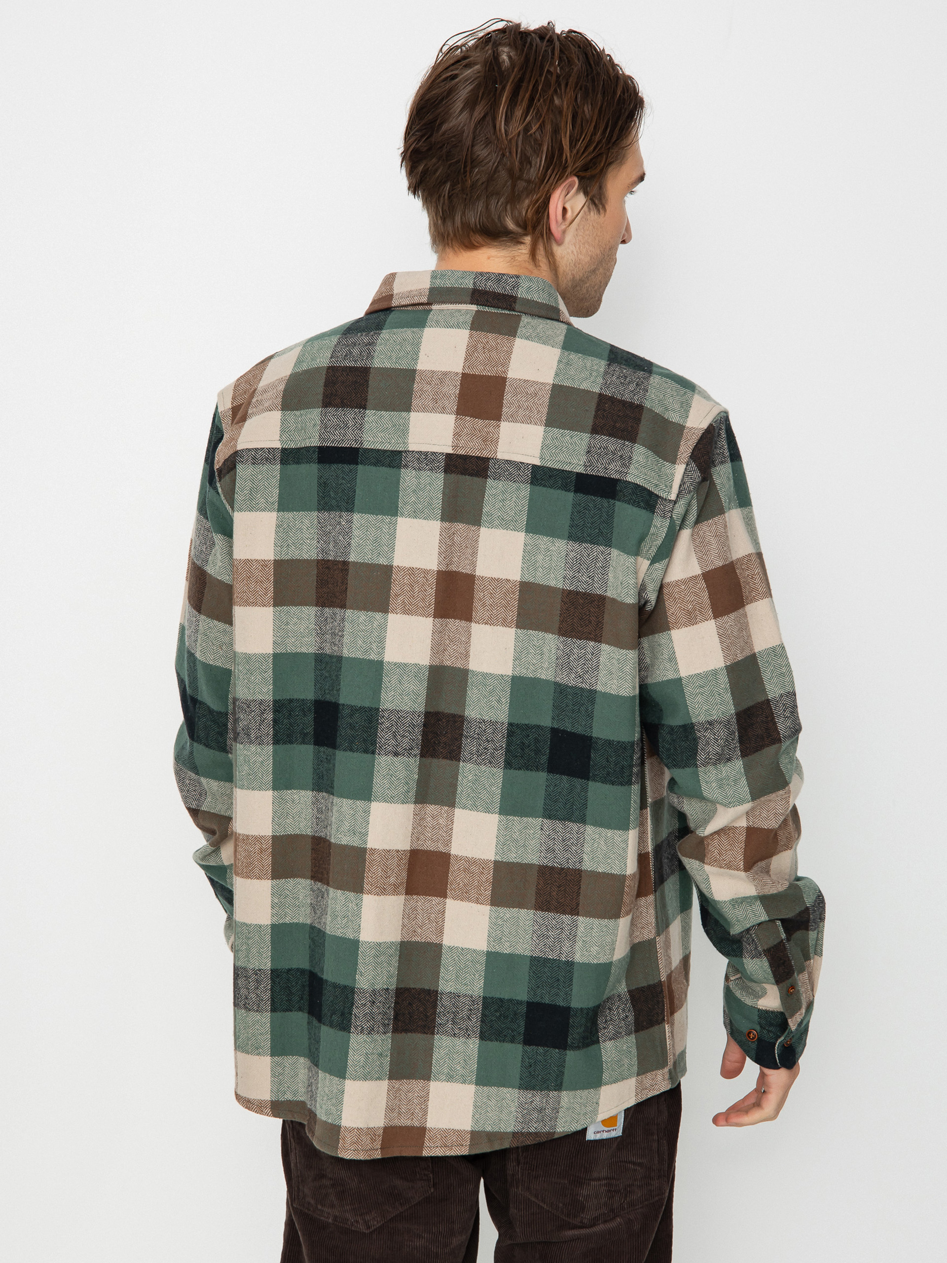 Košeľa Iriedaily Lumber Fella (jungle green)
