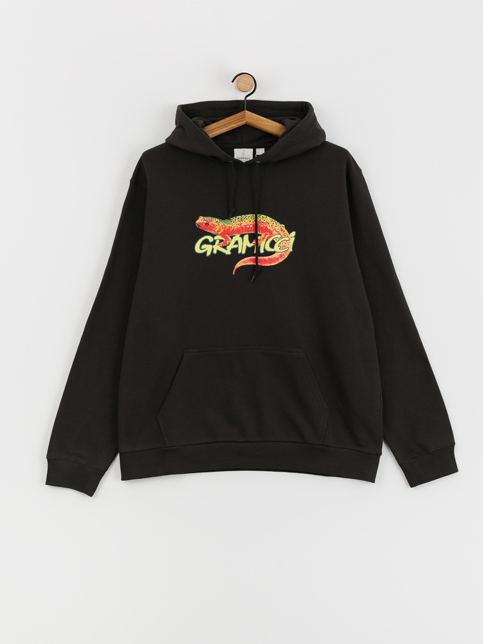 Mikina s kapucňou Gramicci Salamander HD (vintage black)