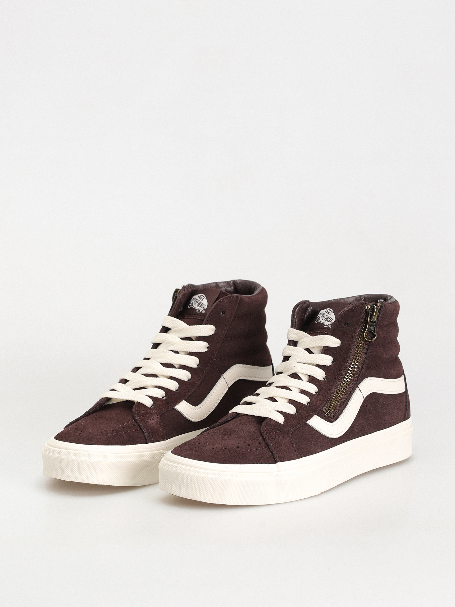 Topánky Vans Sk8 Hi Reissue Side Zip (cozy hug dark brown)