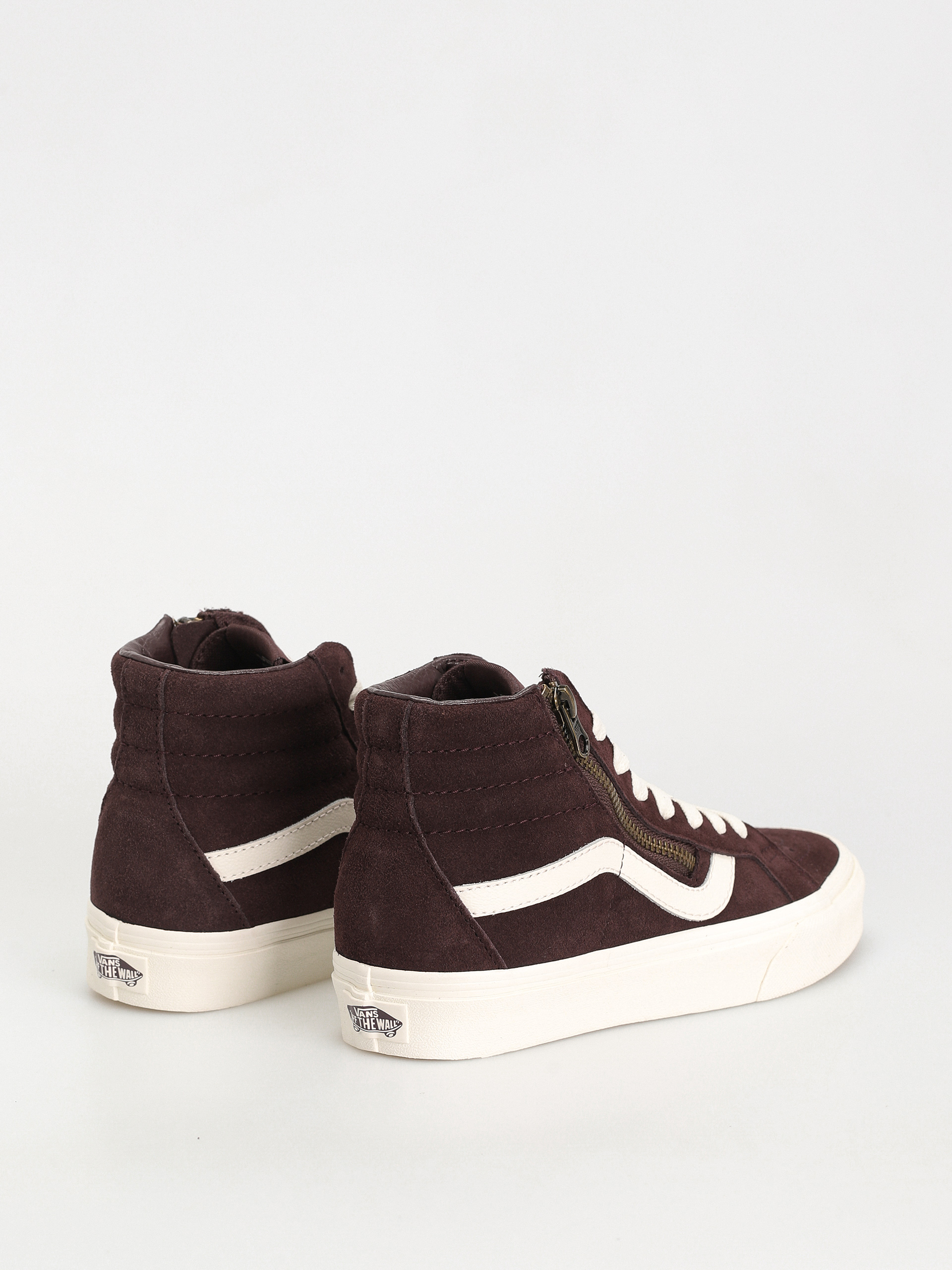 Topánky Vans Sk8 Hi Reissue Side Zip (cozy hug dark brown)