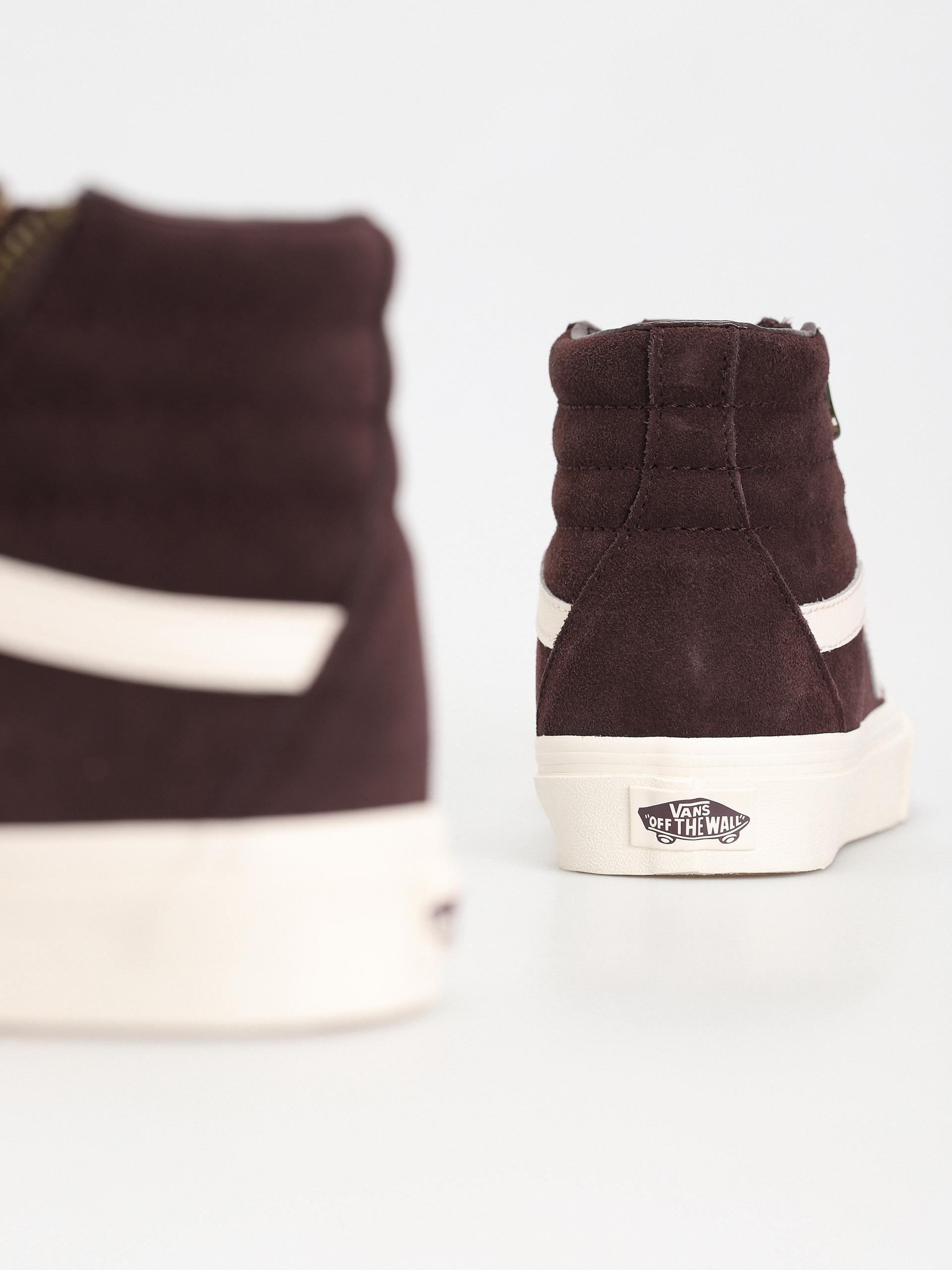 Topánky Vans Sk8 Hi Reissue Side Zip (cozy hug dark brown)