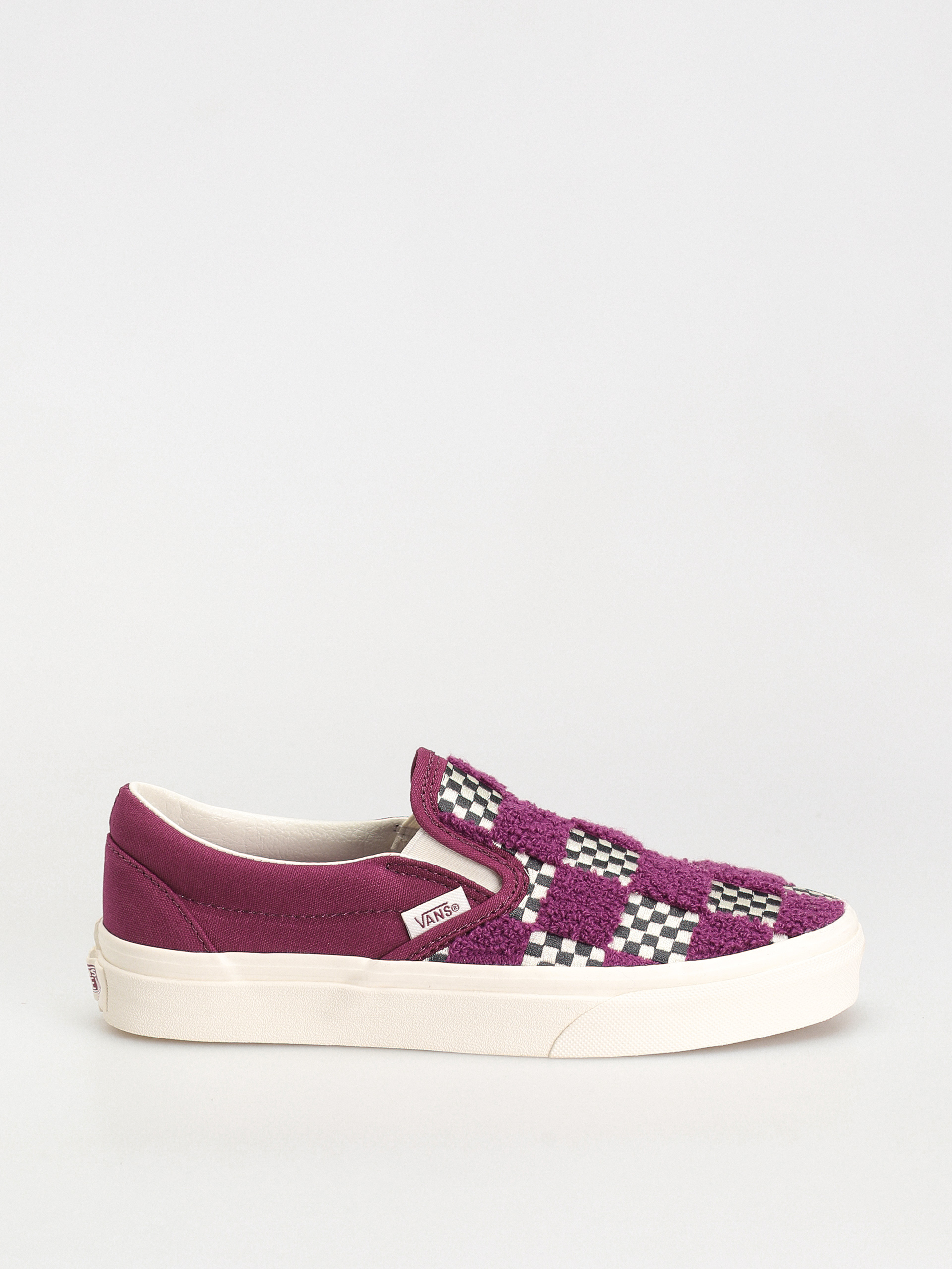 Topánky Vans Classic Slip On (tufted check dark purple)