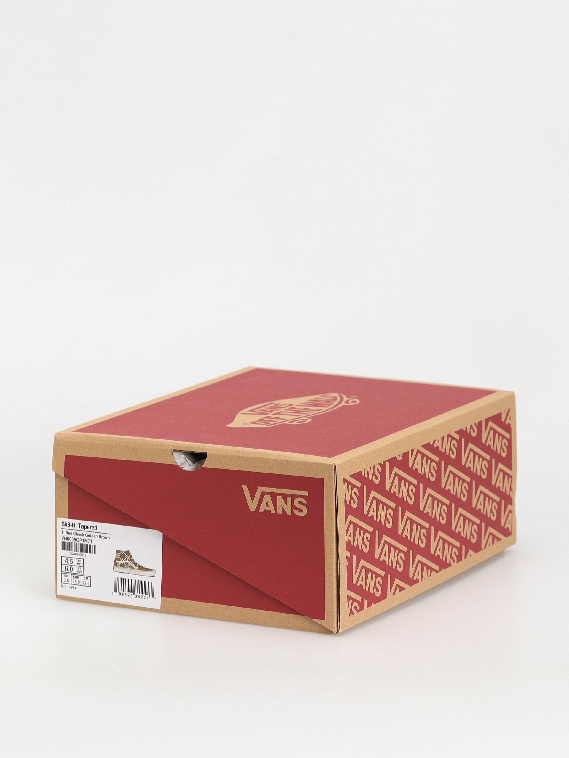 Topánky Vans Sk8 Hi Tapered (tufted check golden brown)