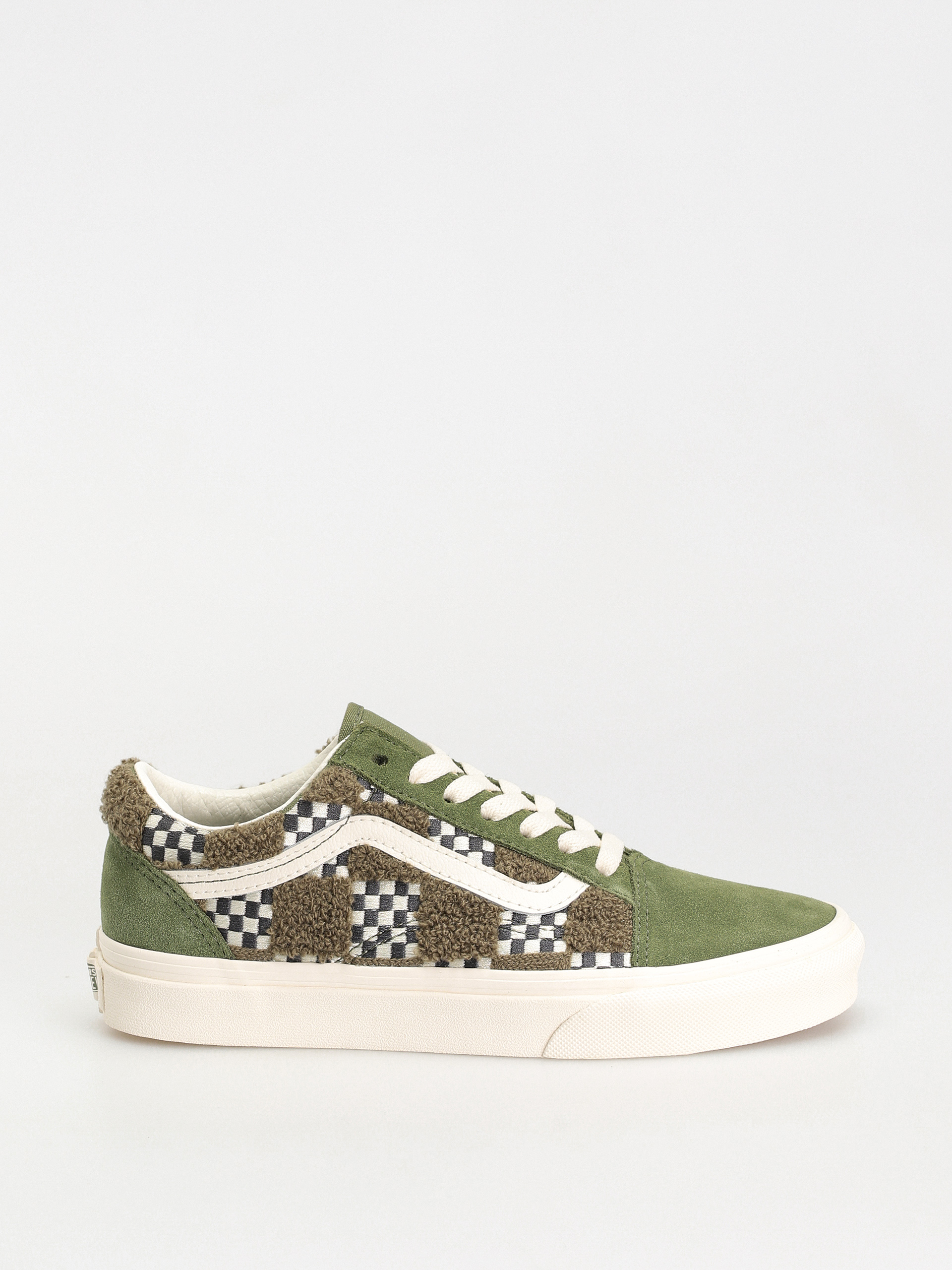 Topánky Vans Old Skool (tufted check loden green)